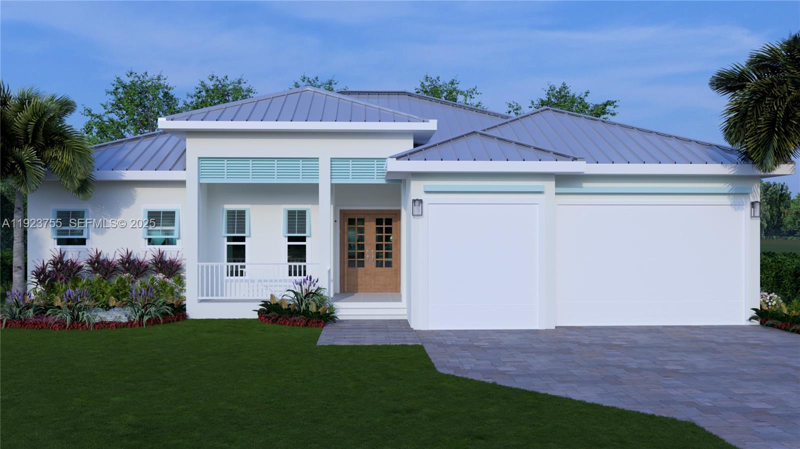 Rare opportunity to create a custom home on a premium, west-facing lot with lake access and sunset views.Modern coastal 4-bedroom residence including 2 primary suites for multigenerational living or guestaccommodations. Open-concept design with soaring ceilings, wood-plank tile floors, 8-foot doors, chef’s kitchenwith oversized island and walk-in pantry. Expansive lanai with outdoor kitchen for seamless indoor-outdoor living.Professionally designed landscaping. Designed for coastal resilience with a commercial-grade aluminum roof, PGTimpact windows, and smart home technology. Buyers can personalize the finishes with the guidance of CloudDesign Build’s team. A unique chance to create a one-of-a-kind waterfront home in one of Southwest Florida’smost desirable coastal communities. Expected completion date 12/01/2026