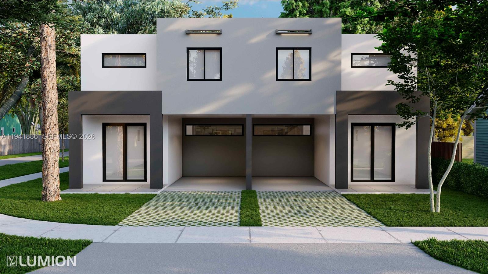 Discover a contemporary duplex currently under construction, located in the heart of Miami's Little River—one of the city’s fastest-growing and most dynamic neighborhoods. Designed with modern living in mind, this property offers both lifestyle appeal and strong investment potential. Each unit features an open-concept floor plan with 3 bedrooms and 2.5 bathrooms, providing spacious and functional living areas filled with natural light. The modern design emphasizes clean lines, efficient layouts, and quality finishes suited for today’s buyers and renters.
Both sides include private carports and are EV charging station ready, catering to current and future transportation needs. As new construction, the property offers energy-efficient systems, lower maintenance, and long-term durability. The surrounding area has experienced significant development and business growth over the past three years, attracting new companies, creative spaces, and residential demand. Residents will enjoy close proximity to multiple Michelin-rated and acclaimed restaurants within five minutes, along with cafes, entertainment, and cultural destinations. Ideal for investors, owner-occupants, or those seeking a live-in-one/rent-the-other opportunity, this duplex represents a rare chance to own a modern income-producing property in a thriving urban district.