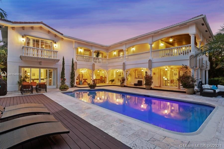 Magnificent waterfront home in Golden Isles with massive lot of 15000 SF lot and 100 ft on the water, best location and corner lot with deep water access and no fixed bridges! This home features over 6,000 SF of magnificent living space with 6 bedrooms and 5/2 baths.  Lush landscaping and heated pool and great entertainment areas.  Gated community, great security and in near the park and new tennis facility. A must see! Easy to show, call us today!