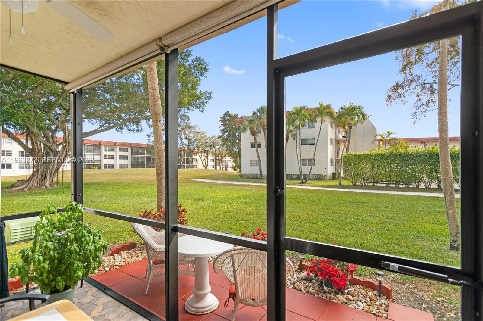 **Awesome 1 bedroom facing south sold completely Turnkey and just minutes to the clubhouse** rec Lease Paid in Full** 24 hours security, heated pool, tennis, pickleball, awesome balcony with access to the garden and your own terrace, convenient first floor with your own parking right by the front door and so much more... **Foreign Seller, Assessment paid in full**