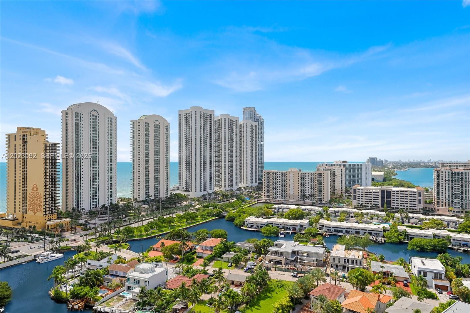 Fully remodeled, fully furnished 2 bed / 3 bath with 2,144 sq ft in Sunny Isles. Designed with no expense spared, turn-key. Wrap-around balcony only offered on top floors. NEW IMPACT PROOF WINDOWS (no ugly accordion shutters). Sophisticated open-concept layout w high-end finishes and stylish decor w floor-to-ceiling windows, unobstructed views of the ocean, open bay, & downtown Miami skyline. Gourmet kitchen, top-of-the-line appliances, custom cabinetry & countertops. Two spacious bedrooms designed and en-suite bath. Unit can be converted into a 3-bed layout to suit your needs. TWO ASSIGNED self-parking spaces. 5-star amenities w private beach club, tennis courts, state of the art gym, squash, spa, restaurant & more. Don’t miss the opportunity.