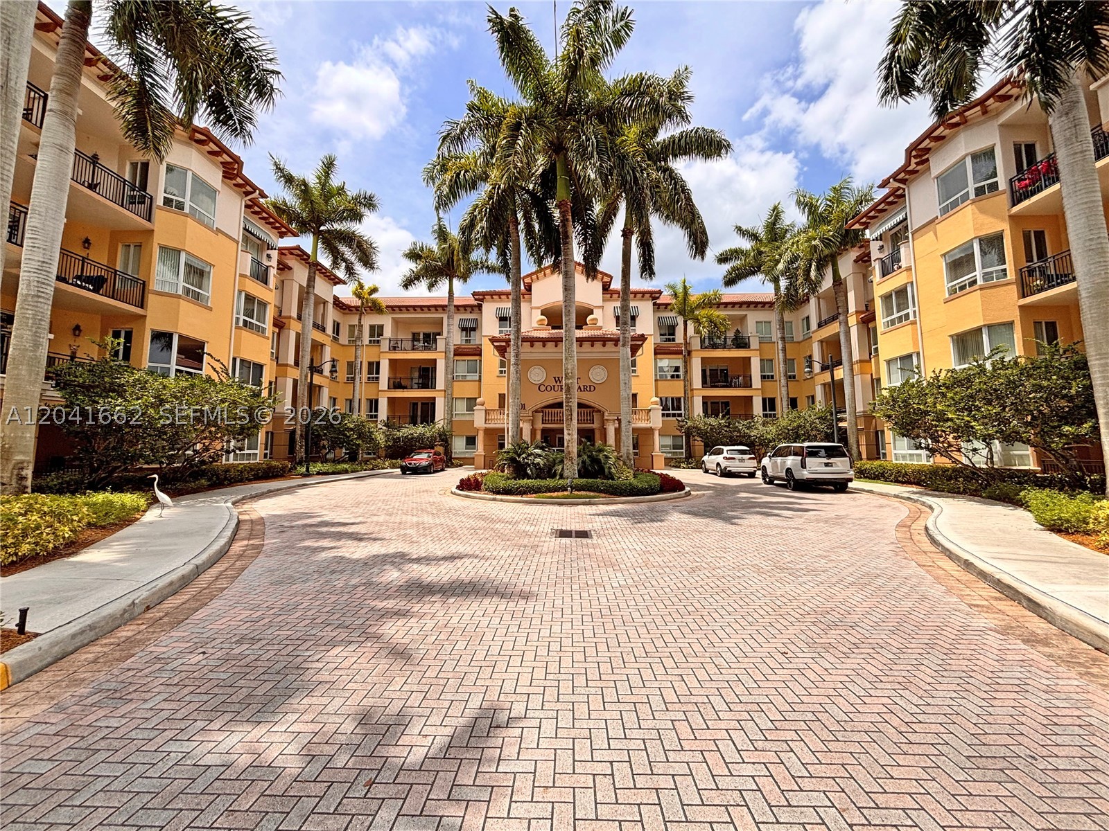 Excellent condition.  1bedroom  1.5 bath unit.   

Located near I-75, and surrounded by shopping, entertainment, restaurants, and Hospital. Impact windows. Resort-style amenities, w/valet service, clubhouse, gym, salon & spa, heated pool, on-site restaurant, billiards, card room, library, etc. Experience the best of luxury. 55+. Water, cable, internet, plus $180/qtr credit for on-site restaurant included in maintenance).