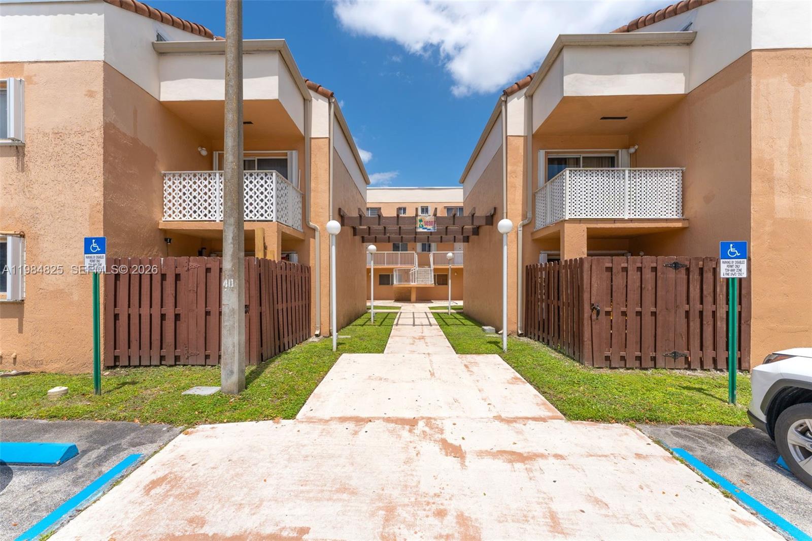 Beautiful first-floor unit featuring 2 bedrooms & 2 bathrooms with a small private patio to enjoy. The unit offers a spacious layout with an updated kitchen and bathrooms, along with tile flooring throughout. Freshly painted and move-in ready. Washer& dryer inside the unit for added convenience. Assigned parking. Easy to rent, making it a great option for both homeowners and investors. The community is currently undergoing exterior painting, enhancing the overall appeal. Centrally located near schools, shopping, and public transportation.