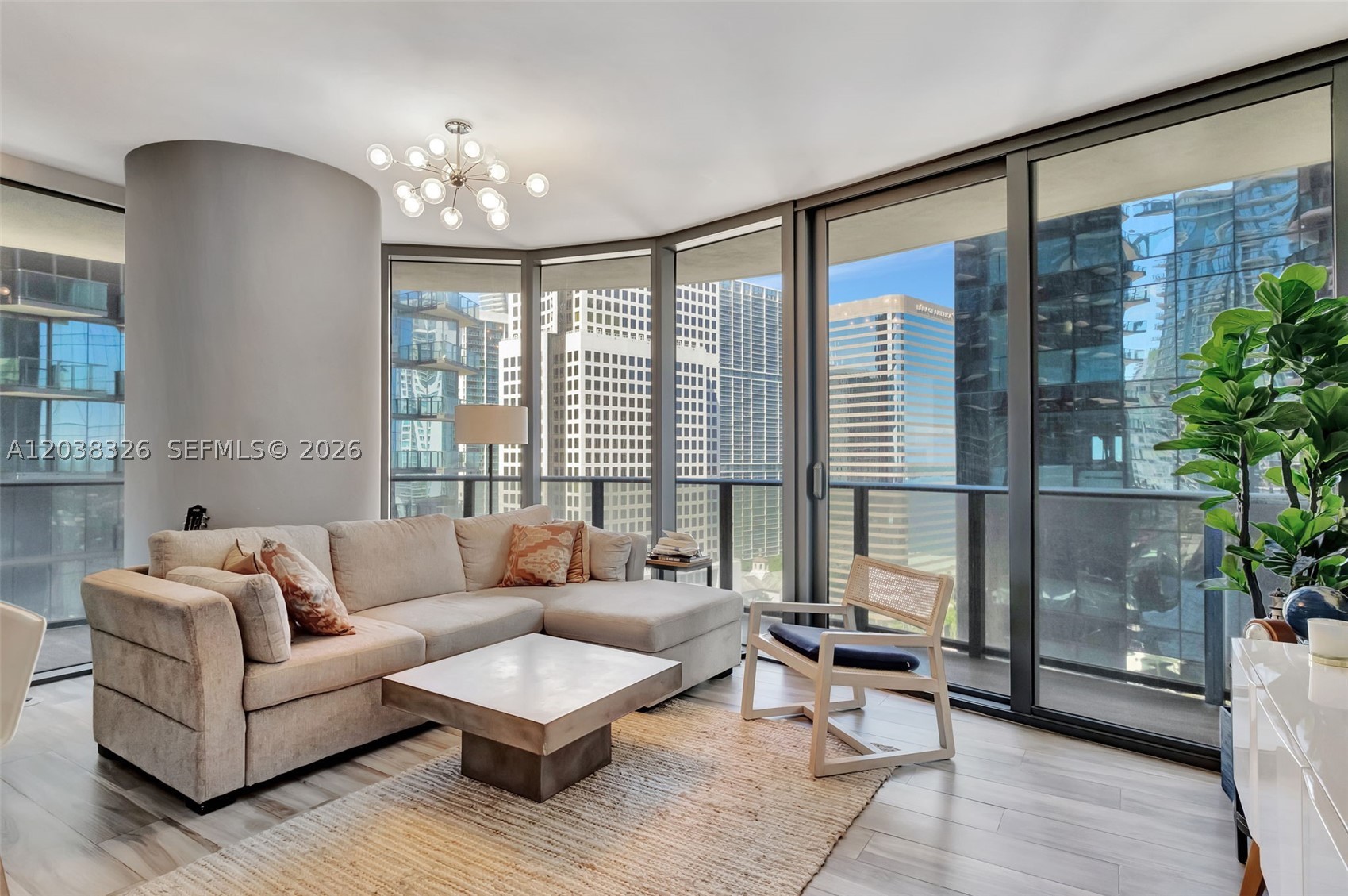 Unfurnished two-bedroom, two-bathroom apartment at SLS Lux. Private foyer. Wrap-around balcony. Spacious living room featuring floor-to-ceiling windows. Ample closet space, and en-suite bathrooms featuring luxurious finishes. With access to a wide range of amenities, including a rooftop pool, fitness center, spa, and concierge services. Plus, being in the heart of Brickell means you're just steps away from the finest dining, shopping, and entertainment. Yearly lease only. Available immediately.