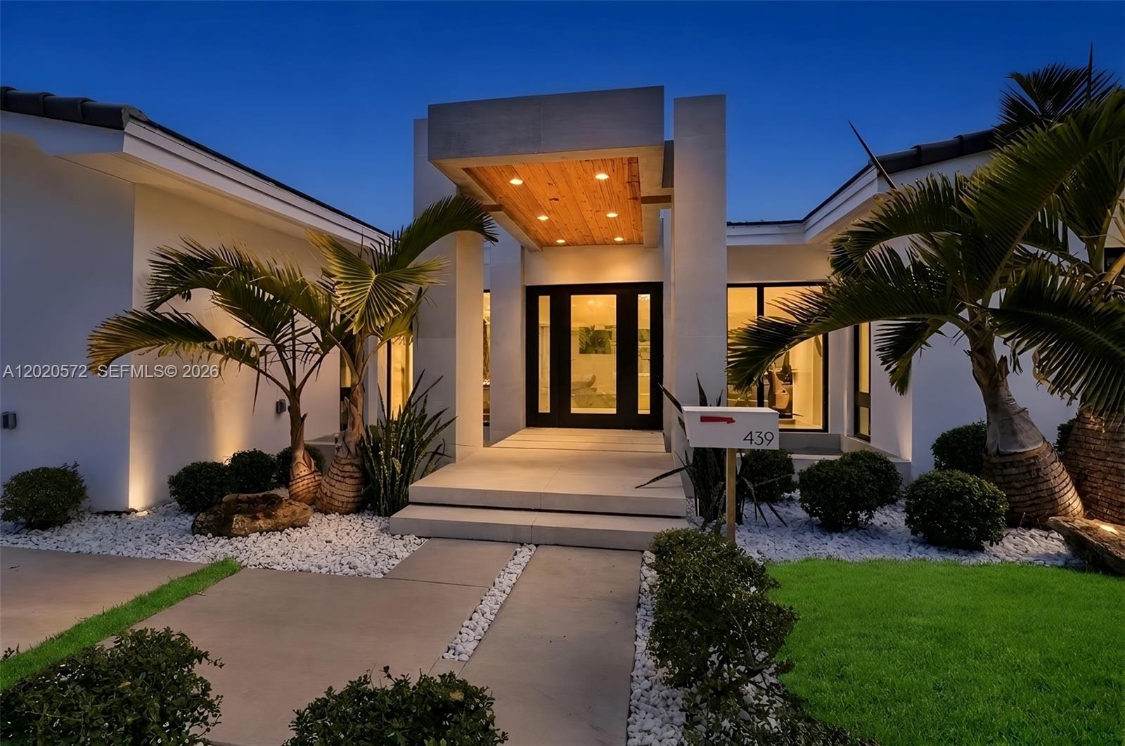 Stunning new-construction, one-story residence located on one of the most coveted streets in South Coral Gables. This exceptional home features an open split floor plan with 4 bedrooms and 4 bathrooms, including a master and junior master suite, each with its own luxurious microcement en-suite bath, dual shower heads, frameless glass, and European wall-mounted fixtures. Additional highlights include Italian porcelain flooring, a sleek open-concept kitchen with European porcelain countertops, spacious cooking island, and fully integrated built-in glass wine cooler. Impact doors/windows fill the home with natural light and frame picturesque views of the outdoor living spaces.

Step outside to enjoy a large, saltwater pool, manicured landscaping, and serene water features creating a Zen-like retreat ideal for relaxation. Designed with elegance and modern comfort in mind, the home’s minimalistic aesthetic is ideal for both everyday living and entertaining. Additional features include generous closets, full alarm connection, and operational security cameras. Rare opportunity in a prime location - situated in an A+ school district near US-1, UM, Coconut Grove, South Miami, and major highways to Downtown and Brickell.