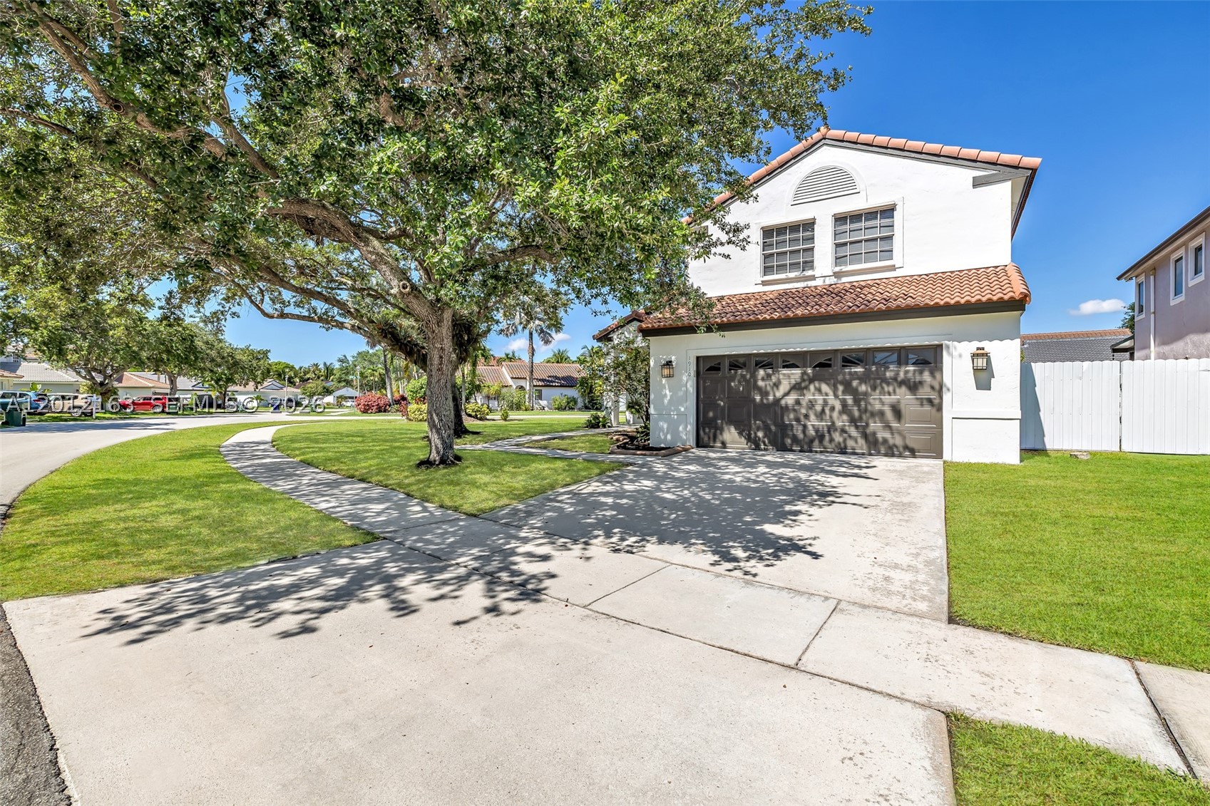 Bring Offers!!! Experience the pinnacle of SilverLakes living in this turn-key residence, perfectly situated in the highly-desired Brittany Bay subdivision. This property is on one of the community's largest, premium corner lots spanning over 9,000 square feet.  Freshly painted inside and out, this 3-bedroom, 2.5-bathroom home seamlessly blends sophisticated interiors with an expansive outdoor lifestyle.  Step inside to dramatic vaulted ceilings and arched windows allowing an abundance of natural light. The beautifully updated kitchen features sleek quartz countertops, premium stainless steel appliances with a double oven, a charming breakfast nook, and a dedicated laundry room leading to a spacious 2-car garage. Upstairs, the primary suite serves as your private sanctuary, complete with an intimate sitting area, generous closet, and a glamorous spa-inspired oasis bathroom featuring dual vanities and showers, and a deep soaking tub. Enjoy unmatched convenience with top-rated schools, hospitals, premier dining, retail, and major highways just minutes away. SilverLakes is one of the largest and most desirable communities in Southwest Broward County and spans over 2,400 acres of beautifully maintained parks, lakes, walk/bike paths and natural wetlands. The HOA includes:  community pool, security patrol, and Internet with fiber-optic streaming/wi-fi.  Please note:  Family room and patio/pool images are AI generated to help you envision use and room for a pool.
