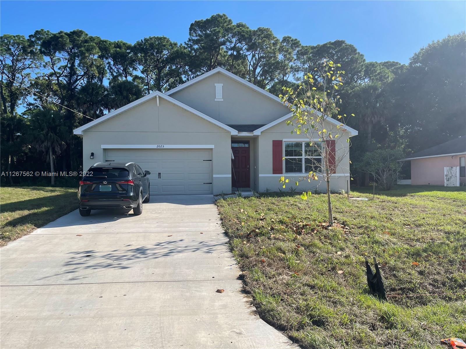 BRAND NEW SINGLE FAMILY HOME IN ONE OF THE BEST AREA IN PORT ST. LUCIE, ACROSS THE ROAD FROM THE BEAUTIFUL CANAL, WALK TO PARK AND ENTERTAINMENT AREA, CLOSE TO I-95, TURNPIKE, PUBLIC SCHOOLS, BANK, RESTAURANTS. FUNCTIONAL RANCH DESIGN WITH THE SPACIOUS FAMILY ROOM THAT EXPANDS TO A CASUAL DINING AREA AND AN OPEN ISLAND KITCHEN. 4 BEDROOMS, 2 BATHROOMS, 2 CAR GARAGE. COVERED PATIO OVERLOOKING TO THE BACK YARD IS PERFECT FOR ENTERTAINING, OVERSIZED CLOSETS FOR EXTRA STORAGE. FAST APPROVAL, FIRST, LAST, AND SECURITY DEPOSITS REQUIRED, LAWN SERVICE IS INCLUDED  IN THE RENT.