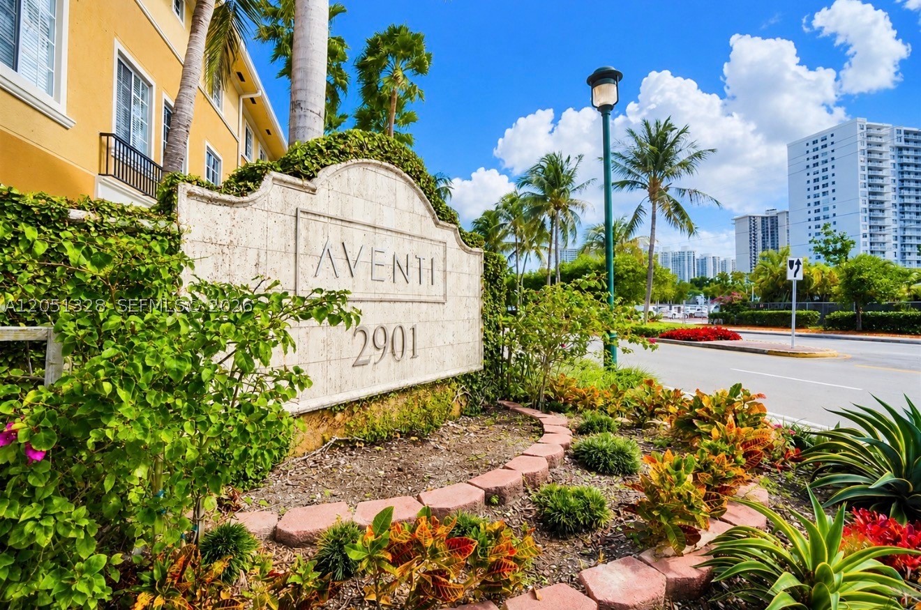 Welcome to Aventi at Aventura! This spacious 2-bedroom, 2-bath townhome features 1,270 SF of bright living space and an attached 2-car garage. Enjoy an open layout, a well-appointed kitchen, and the convenience of a gated waterfront community with resort-style amenities, including a pool, fitness center, clubhouse, and marina with docks available for rent. Ideally located just minutes from Aventura Mall, beaches, parks, dining, shopping, and major highways.