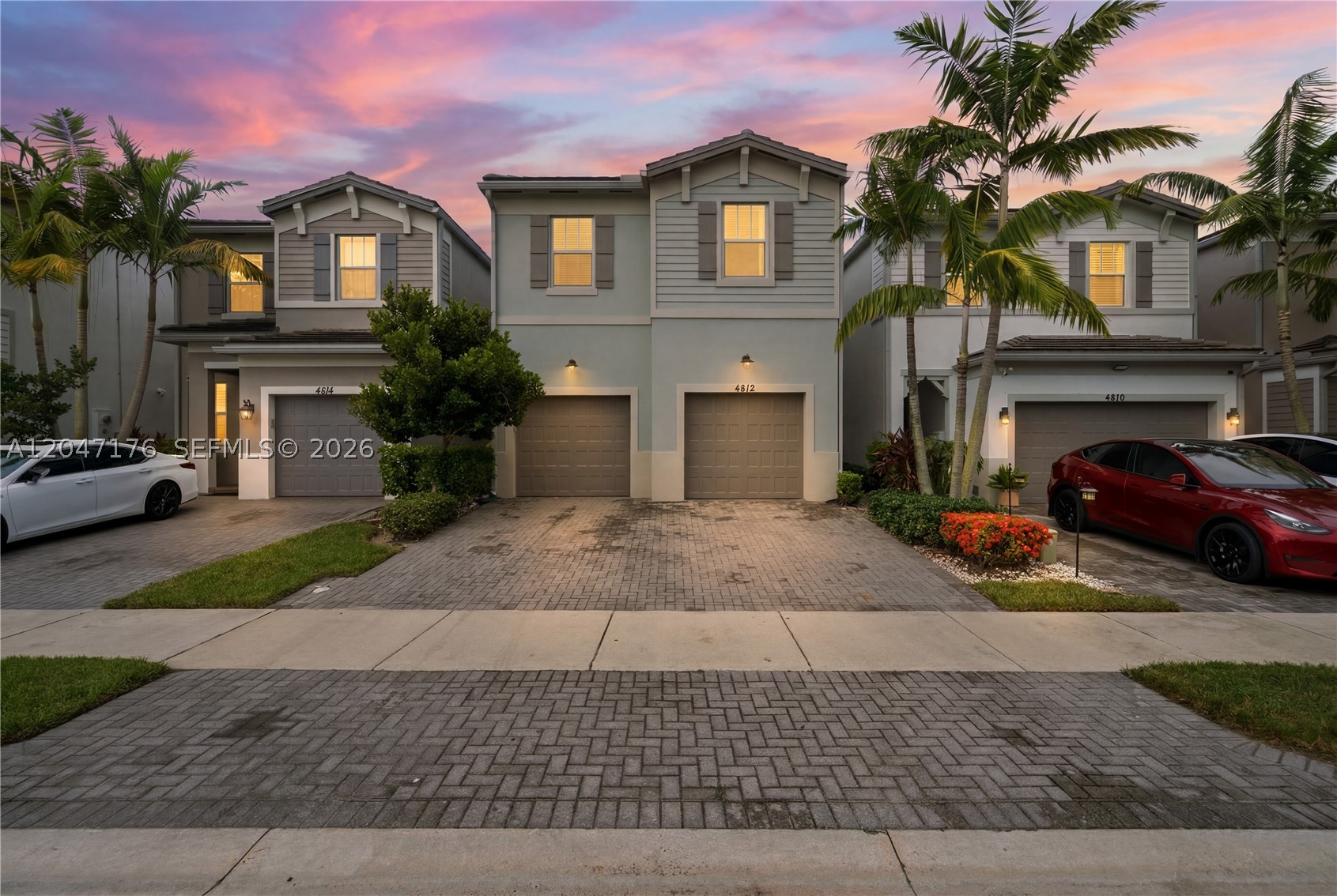 Welcome to this beautifully maintained 2-story home in the sought-after Trails at Central Parc! This spacious residence offers 4 bedrooms, 2.5 bathrooms with a thoughtfully designed floor plan perfect for today's lifestyle. The bright open living areas flow seamlessly into a modern kitchen featuring granite countertops, stainless steel appliances, a pantry, and ample cabinet space. Upstairs, the spacious primary suite offers a walk-in closet, dual sinks, a soaking tub, and a separate shower, while the additional bedrooms provide flexibility for family, guests, or a home office. Designed for peace of mind, this home features CBS construction, a barrel tile roof, high-impact windows, impact glass, and high-impact doors for superior storm protection and energy efficiency. Additional highlights include a utility/laundry room, generous storage, and extra driveway parking. Enjoy the community amenities, including a resort-style pool, sidewalks, and beautifully maintained common areas, all with a low HOA fee of just $155 quarterly. Conveniently located near top-rated schools, shopping, dining, parks, and major highways, this move-in-ready home offers the perfect blend of comfort, style, and convenience. Schedule your private showing today!