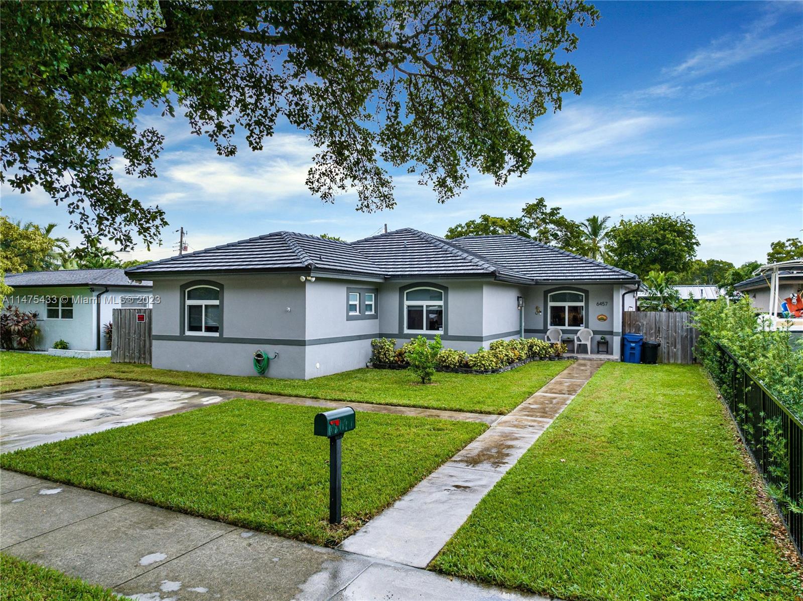 Introducing 2017 construction home in West Miami, meticulously kept, centrally located within minutes from Coral Gables, The Grove, highway, and the airport. Ready to move-in, large modern open floor plan with 9ft ceilings, 4 bedrooms, 3 baths, 2nd master bedroom, high impact windows & doors, custom KraftMaid kitchen w/ pantry & stainless-steel appliances w/ granite countertops, laundry room, ceramic floors. Designed to be energy efficient with UV protection on windows and doors, LED lighting, tankless hot water heater, attic insulation of R30+. Beautiful backyard with built-out terrace, summer kitchen, TV with space for a jacuzzi and ready for new​​‌​​​​‌​‌​​​‌‌​​​‌‌‌​​‌​​‌‌​​​​ memories.