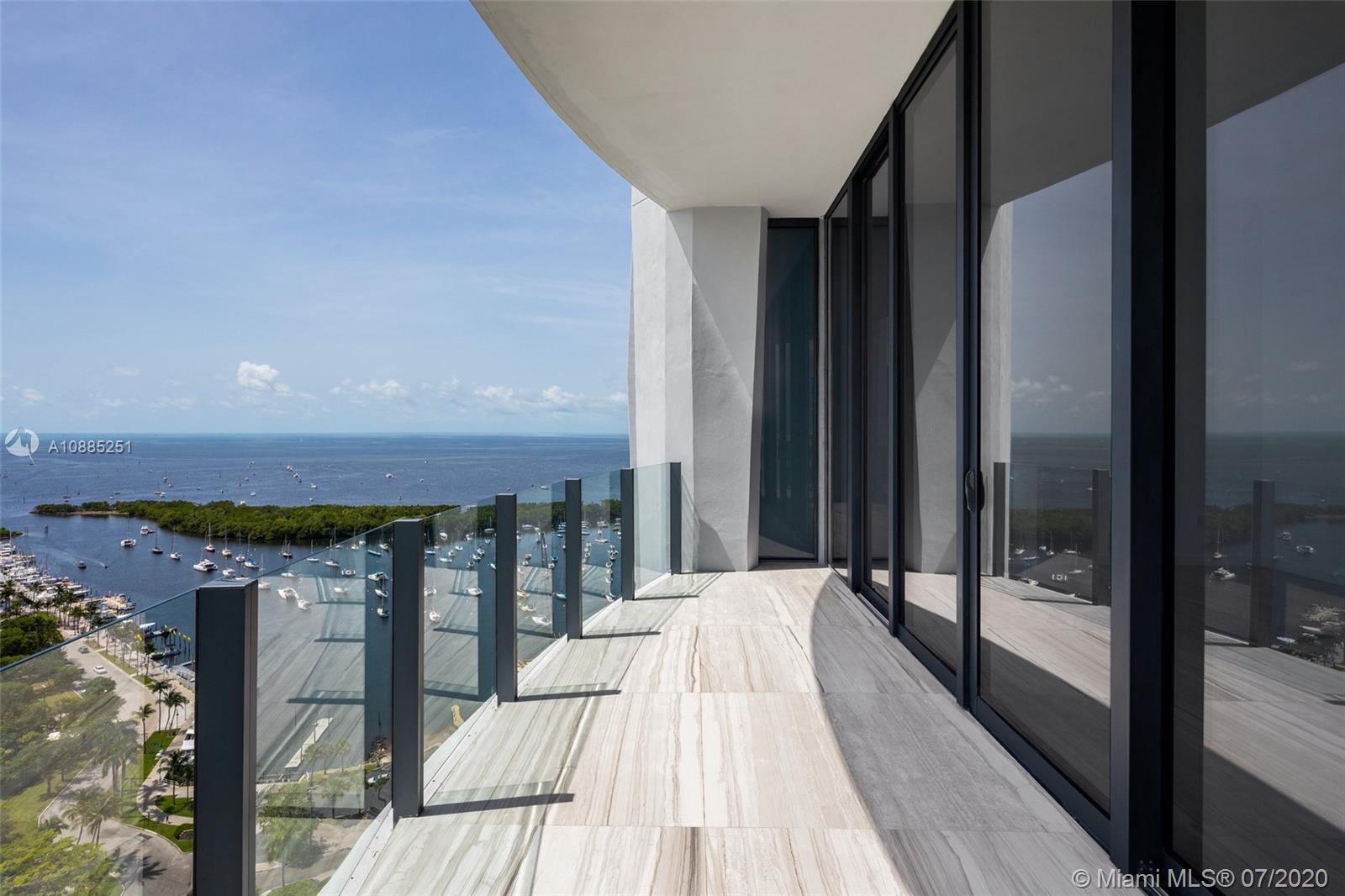 Lower Penthouse located in the prestigious One Park Grove tower. This 3 bedroom, 3.5 bathroom corner residence features 2,917 sq.ft. of interior space with 439 sq.ft. of outdoor living, top of the line finishes and appliances, high ceilings, marble floors, private foyer entry, and breathtaking direct views of Biscayne Bay. Park Grove represents what is possible when the sophistication and artistry of Pritzker Prize-winning architect Rem Koolhaas/OMA is given a 5-acre waterfront canvas in Coconut Grove – a naturally beautiful part of Miami and home to chic restaurants & shops.
Park Grove’s Koolhaas-designed amenities offer the opportunity to be able to live a curated, highly engaged life.