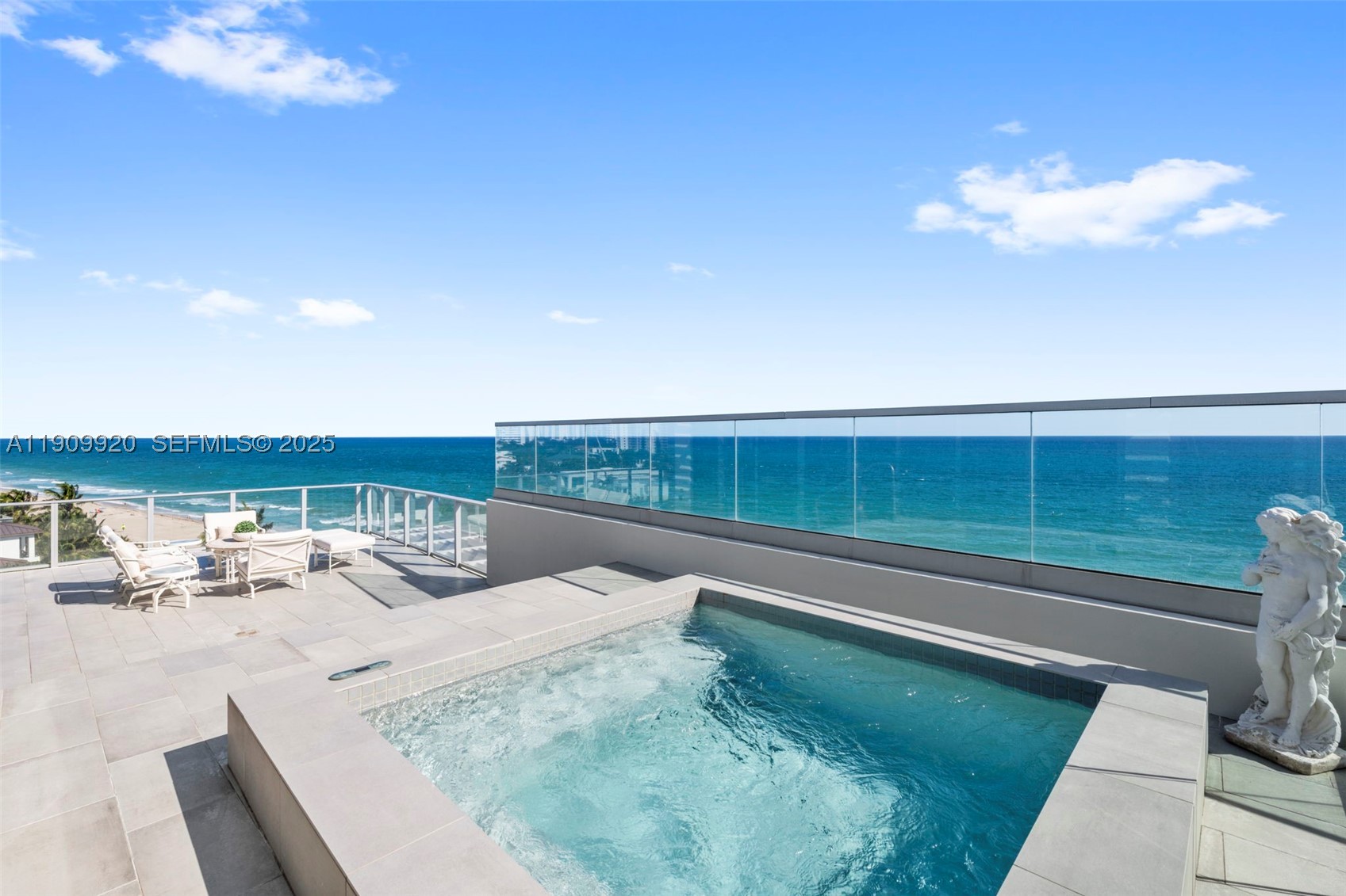 Perfectly positioned on the 6th floor of the North Tower, this exceptional 4-bedroom, 4.5-bath residence spans the entire floor, offering the privacy, scale, and ambiance of a true penthouse. 

Floor-to-ceiling glass walls frame panoramic ocean, resort, and skyline views from every room, while the expansive 120-foot-wide, 2,688 sq. ft. terrace invites effortless indoor-outdoor living and entertaining, complete with a private Bradford spa overlooking the Atlantic. Designed with refined finishes and open, light-filled spaces, this home embodies serenity and sophistication, with two storage units, multiple parking spaces, and exclusive access to Auberge’s world-class amenities—the Evara Beach Spa, Del Mar restaurant, and an array of resort-style pools and services defining coastal luxury.