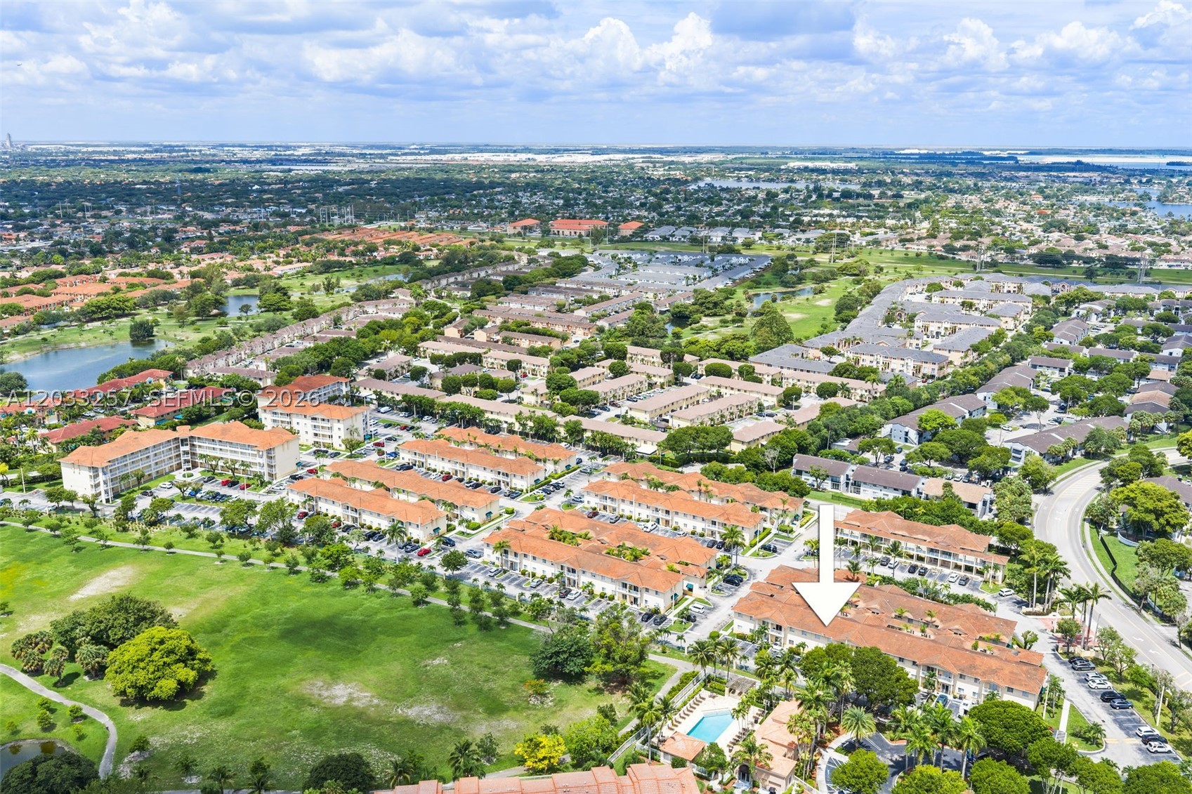 Beautiful and well-maintained 2-bedroom, 2-bathroom condo located in the desirable San Marco Village community in Hialeah. This spacious unit features an open and functional layout, abundant natural light, laminate flooring throughout the living areas and bedrooms, and a comfortable living and dining space ideal for both homeowners and investors. The primary suite offers a private bathroom and generous closet space. Recently refreshed and move-in ready. Washer and dryer inside the unit. Assigned parking space included. Community amenities and convenient access to major highways, shopping centers, restaurants, schools, and public transportation. Investor-friendly association with the ability to lease immediately after purchase. Association maintains reserves. Excellent opportunity for owner-occupants seeking affordability and convenience, or investors looking for a rental-ready property in a high-demand location. Pet-friendly community. Close to Miami Lakes, Palmetto Expressway, I-75, shopping, dining, parks, healthcare facilities, and major employment centers. Easy to show and ready for immediate occupancy. Don't miss this opportunity.