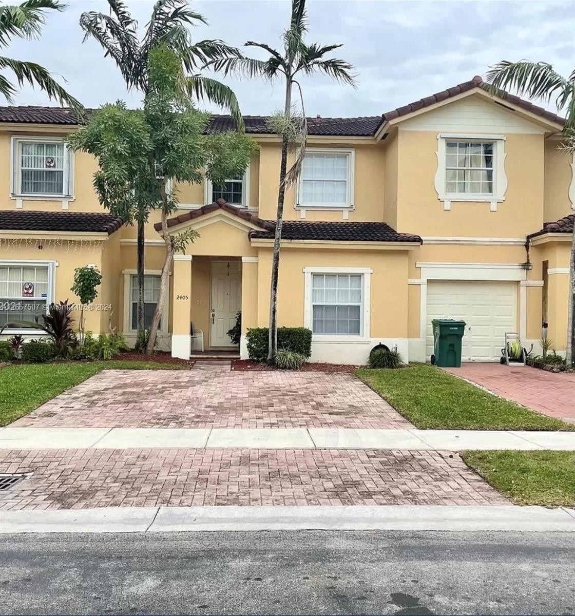 Beautiful 3/3 townhouse with one of the bedrooms and bathroom in the first floor, located in the highly sought-after community of Waterstone, best location in Homestead, next to Baptist Hospital, movie theater, restaurants, Florida's Turnpike, Publix across the street from the community and so much more. The property is in excellent condition, newer stainless steel appliances, newer washer/dryer inside the unit in the 1st floor, and a nice backyard with no back neighbors. Enjoy everything Waterstone has to offer, call for more information.