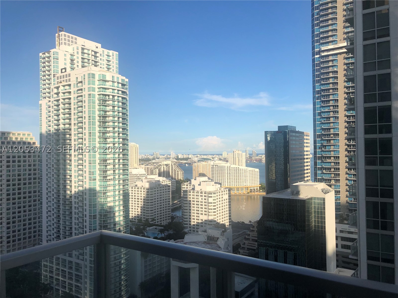 Amazing 1 bedroom, 1 bath residence in one of Brickell's best locations. Enjoy stunning eastern city views paired with beautiful water views. Building offers great amenities and is just steps from everything the neighborhood has to offer. Interior features include elegant marble floors, sleek stainless steel appliances, and an in-unit washer/dryer. Basic cable is included in the HOA fee. Currently tenant occupied through May 2027 at $2,700/month with a 90 kick out clause, with strong upside potential as most renovations are already complete. Seller to pay the special assessment in full.
