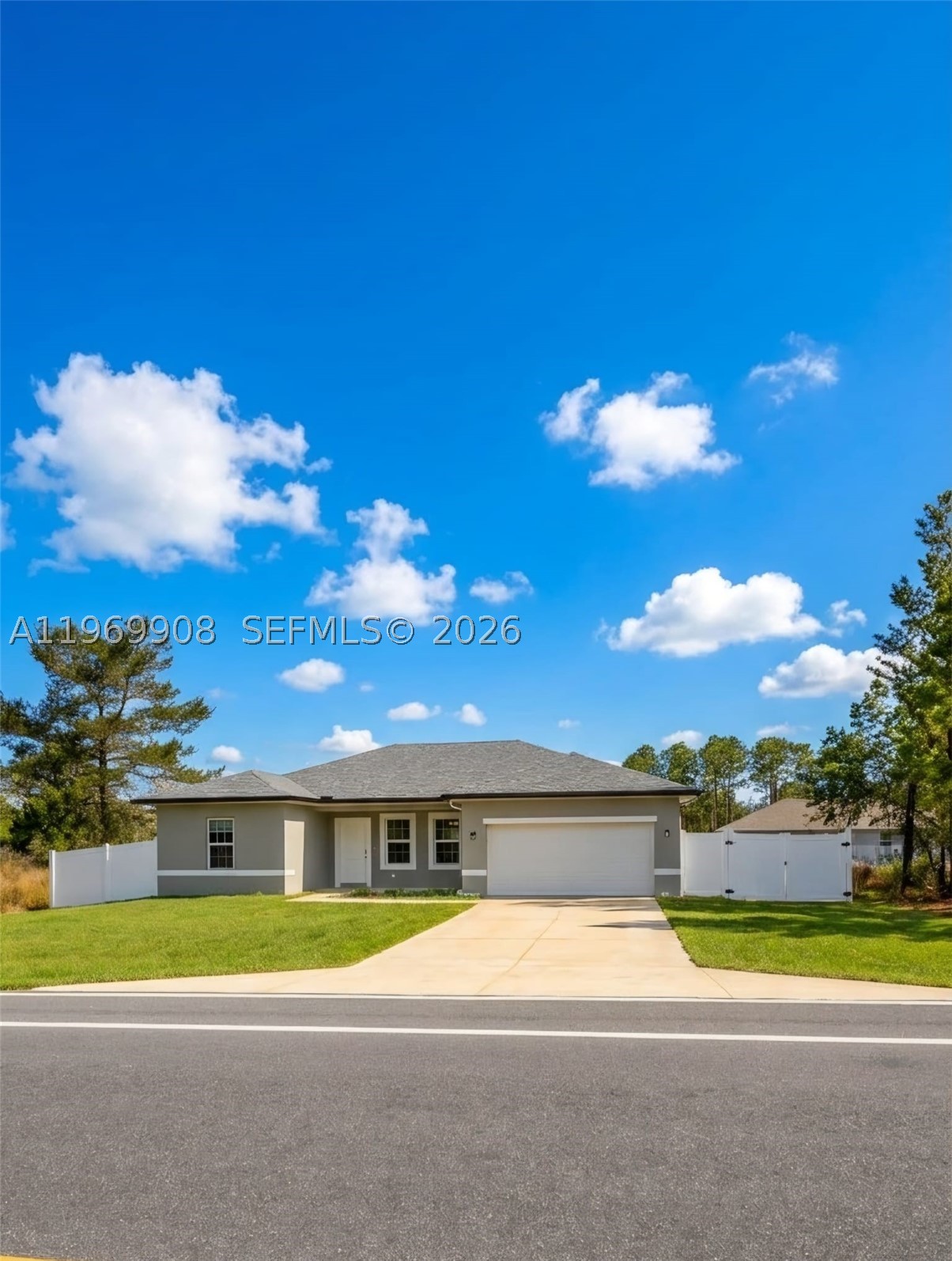 This 2024 Ocala home is the only one with a full fence, offering privacy, a spacious backyard perfect for outdoor living, and room to build a pool, all with no HOA.
It features 4 bedrooms, 2 bathrooms, and an open concept layout ideal for family life and entertaining.The kitchen includes a large island, granite countertops, and a breakfast bar flowing into the family room. The garage comes with mosquito protection, making it perfect for pool tables, ping pong, or extra entertaining space.
With plenty of space, privacy, and modern style, this home is perfect for enjoying both indoor comfort and outdoor fun.