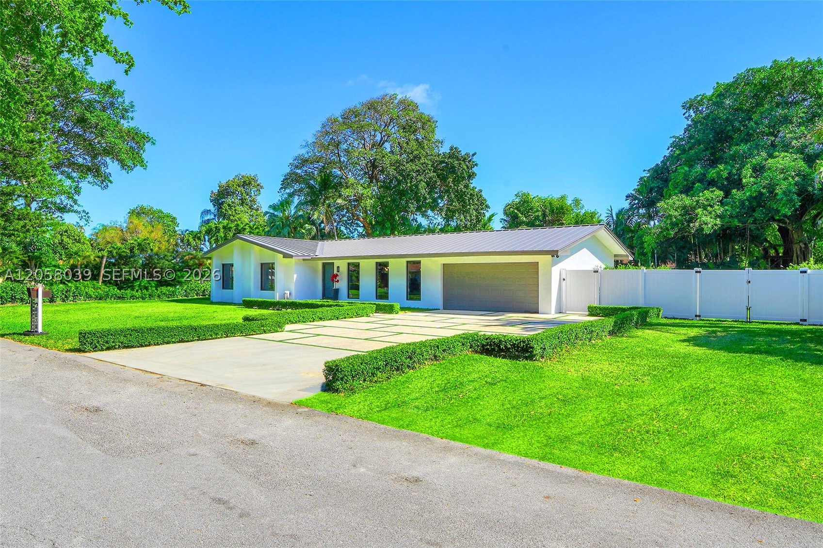 This is the one. Fully rebuilt, turnkey 5BD/3BA on a rare estate-sized lot in Palmetto Bay. 2,758 SF living, 3,647 SF under roof, NO HOA. Heated saltwater pool (2026), room for a pickleball court. All permitted, zero deferred maintenance.

The kitchen will sell this home: a one-of-a-kind oversized island with integrated wine cooler, massive quartz countertop & LG Wifi appliances. You have to see it in person.

The insurance trifecta: CBS hurricane-resistant construction, 2024 metal roof, Miami-Dade impact windows & doors. Two master suites, multigenerational living. Electric blinds, porcelain tile, new electrical, new PVC plumbing, 2 new A/Cs (2025). Tesla EV charger in A/C garage.

Minutes from Westminster Christian & Palmer Trinity. See it before someone else does.