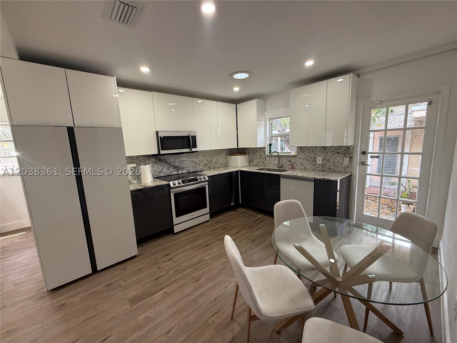 Can be furnished or unfurnished. Beautifully remodeled house in the heart of Hollywood. The property has efficiencies on the lot rented to other tenants, so the backyard space is limited. Utilities are split between tenants. Internet can be split with other tenant. Starlink installed.