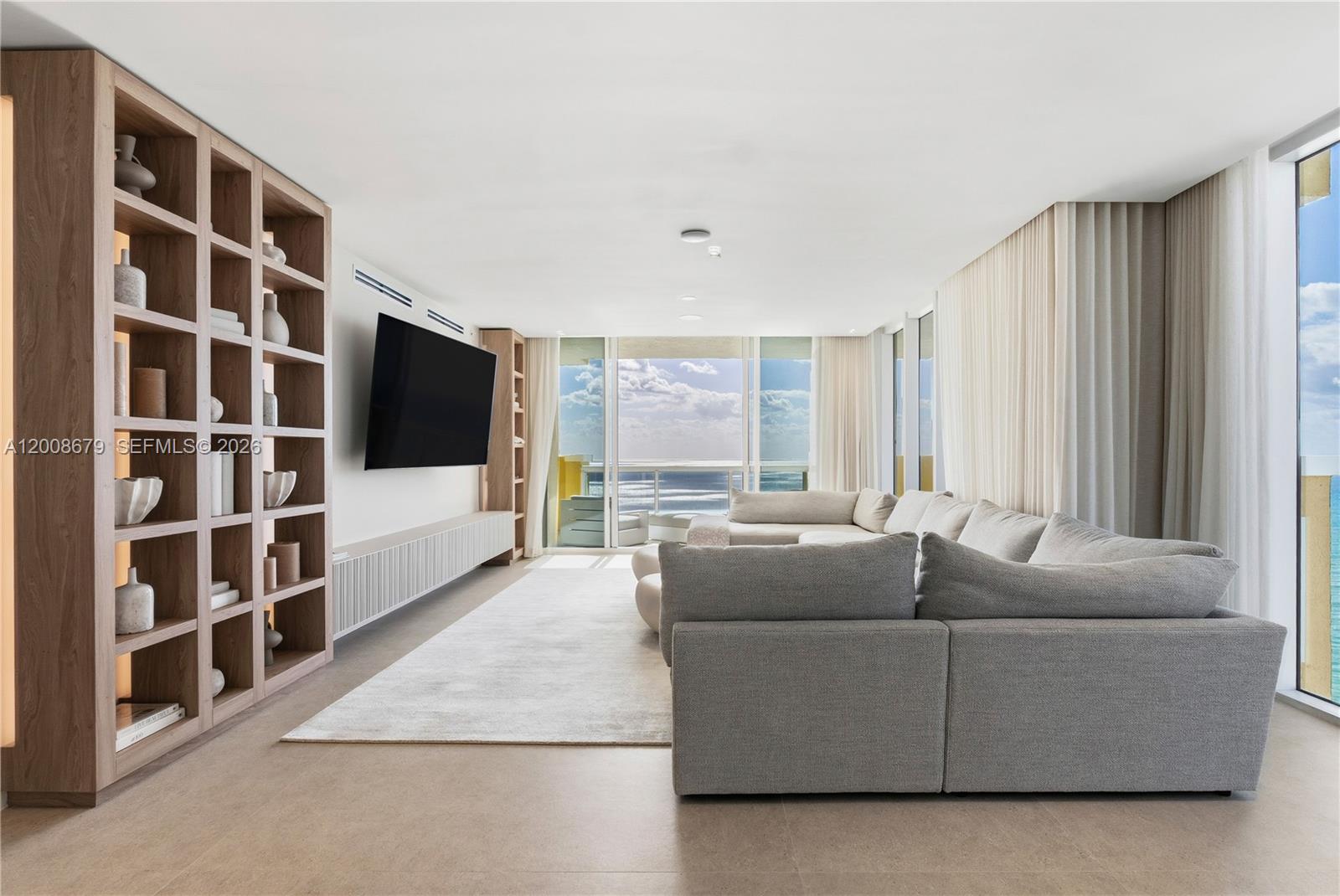 Welcome to one of Miami’s most coveted oceanfront addresses—Acqualina Residences—where world-class luxury meets flawless contemporary design. This masterfully reimagined 3-bedroom,4 Bathroom residence spans over 3,000 square feet of impeccably curated indoor and outdoor living space, offering sweeping, unobstructed views of the Atlantic Ocean and Intracoastal Waterway.
Completely transformed through a full-scale designer renovation, the residence showcases a refined, modern aesthetic with bespoke finishes, premium materials, and a seamless open-concept layout designed for both elevated living and effortless entertaining. Expansive interiors extend onto oversized terraces, creating a true indoor-outdoor lifestyle experience with breathtaking coastal backdrops.
Delivered fully furnished and turnkey, this is a residence designed for the most discerning buyer—where sophistication, comfort, and functionality converge at the highest level.
Residents enjoy the legendary 5-Star, 5-Diamond lifestyle of Acqualina Resort & Residences, featuring a world-renowned spa, multiple oceanfront pools, state-of-the-art fitness center, private beach service, and 24-hour concierge & valet.
Moments away, experience premier dining at Avra Miami, Il Mulino New York, and Costa Grill—bringing an elevated culinary scene directly to your doorstep.
Opportunities like this are exceptionally rare. Secure your place among the world’s finest residences today.