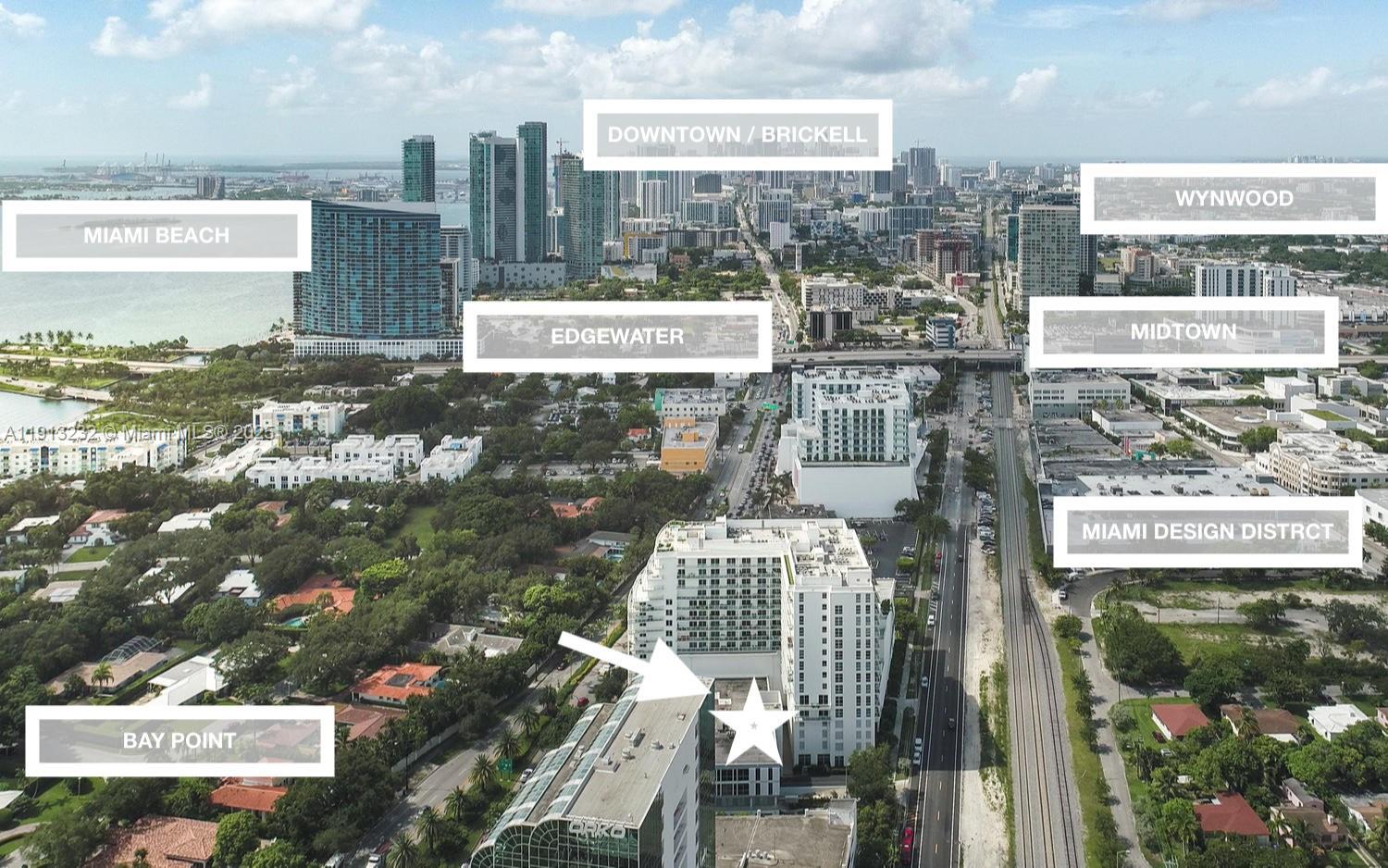 Amazing office space on BOUTIQUE Commercial BUILDING on Miami's trendiest area (across the Miami DESIGN DISTRICT and prestigious BAY POINT- MIAMI'S most affluent neighborhood. Walk to high-end shops, art galleries and restaurants. 10 Minutes drive to MIA AIRPORT! This 1,790 SF OPEN CONCEPT office has been FULLY REMODELED with wood-like tile floors, A/C, LED energy efficient lighting system, NEW ELECTRICAL, automated WINDOW treatments, among other upgrades. 3 ASSIGNED PARKING spaces. The building offers GENERATOR, additional parking for visitors, and security. CASH GENERATING ASSET IN THE BEST LOCATION EVER!!! RENTED THROUGH APRIL 2028.