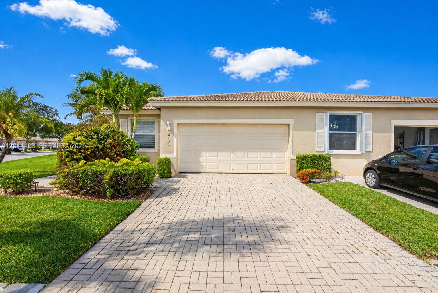 Your wait is over—welcome to this beautifully updated 3-bedroom, 2-bath, single story, villa with a 2-car garage (Nautilus Model) in sought-after Somerset at Andros Isle. Enjoy an inviting open layout with a renovated eat-in kitchen featuring white raised-panel cabinetry and granite countertops. The spacious primary suite offers a tray ceiling, his-and-hers walk-in closets, dual-sink vanity, and a glass-enclosed shower. Additional highlights include generously sized secondary bedrooms, full-size washer and dryer, neutral tile flooring throughout, and an expansive screened patio—perfect for relaxing and entertaining—plus an oversized corner lot with serene garden views. Community amenities include a resort-style clubhouse, pool, spa, fitness center, game room, billiards, tennis, pickleball, racquetball, basketball, bocce, kiddie pool, and tot lot. HOA covers 24/7 manned gate security, cable, internet, landscaping, and irrigation. Convenient to shopping, dining, entertainment, schools, and major roadways.