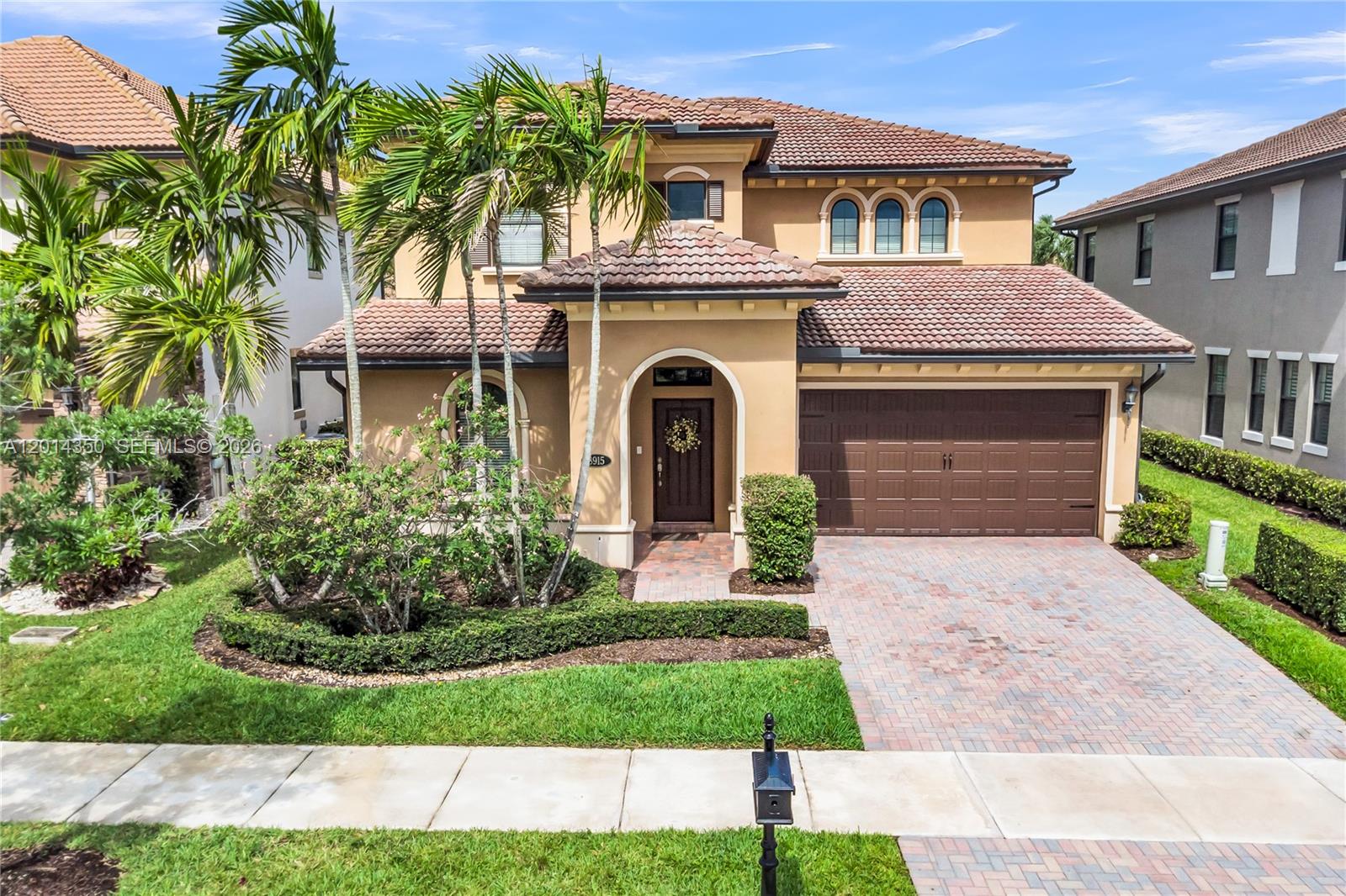 CORPORATE RELOCATION OPPORTUNITY, SELLER LOSS IS BUYER GAIN Spacious two-story home offering over 3,200 square feet of living space, featuring 5 full bedrooms plus a loft and 4 full bathrooms. This popular Venetian model includes a 2-car garage and a large fenced-in backyard with room for a pool. Ideally located within walking distance, to the Pier House Clubhouse, which offers resort-style amenities. The first floor features a full bedroom with a cabana bath and an open, inviting floor plan perfect for entertaining. Upstairs, the expansive primary suite includes a sitting area, walk-in closet, and a luxurious ensuite bathroom with dual vanities, a separate soaking tub, and a large walk-in shower. Three additional upstairs bedrooms are complemented by two separate full bathrooms. Additional highlights include updated light fixtures and window treatments, impact-resistant windows and doors, and gas service. The gourmet kitchen boasts granite countertops, a center island, stainless steel appliances, and a mosaic backsplash. HOA dues include landscaping, irrigation, and 24-hour gated security, offering both convenience and peace of mind. **LESS THAN 1000 FEET TO CLUBHOUSE POOL, A 3 MINUTE WALK FOR KIDS** REALTORS  please see broker remarks**