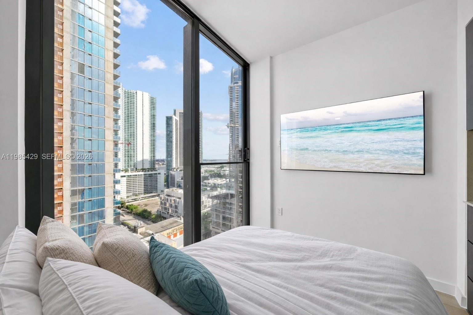Fully furnished and truly turnkey, this residence at Eleven Residences offers a rare opportunity to own in one of Miami’s most design-forward towers in the Park West District. Rising 65 stories above the city, it blends elevated living with effortless lifestyle appeal.

Upgraded with the full designer furniture and housewares package, the residence is completely outfitted for immediate use or seamless short-term rental from day one.

From the gallery-style lobby with curated art to the fitness center and wellness center, every detail is designed around comfort and experience. Amenities include a 24-hour concierge, valet service, fitness center, wellness spaces, co-working areas, and multi-level pool decks with lounge seating.

Eleven stands apart with true daily short-term rental flexibility, making it equally compelling for end users and investors.

Residents enjoy preferred access to Club E11EVEN®, a sports lounge and a multi-level pool and day club, all set against open views of the Miami skyline and Biscayne Bay