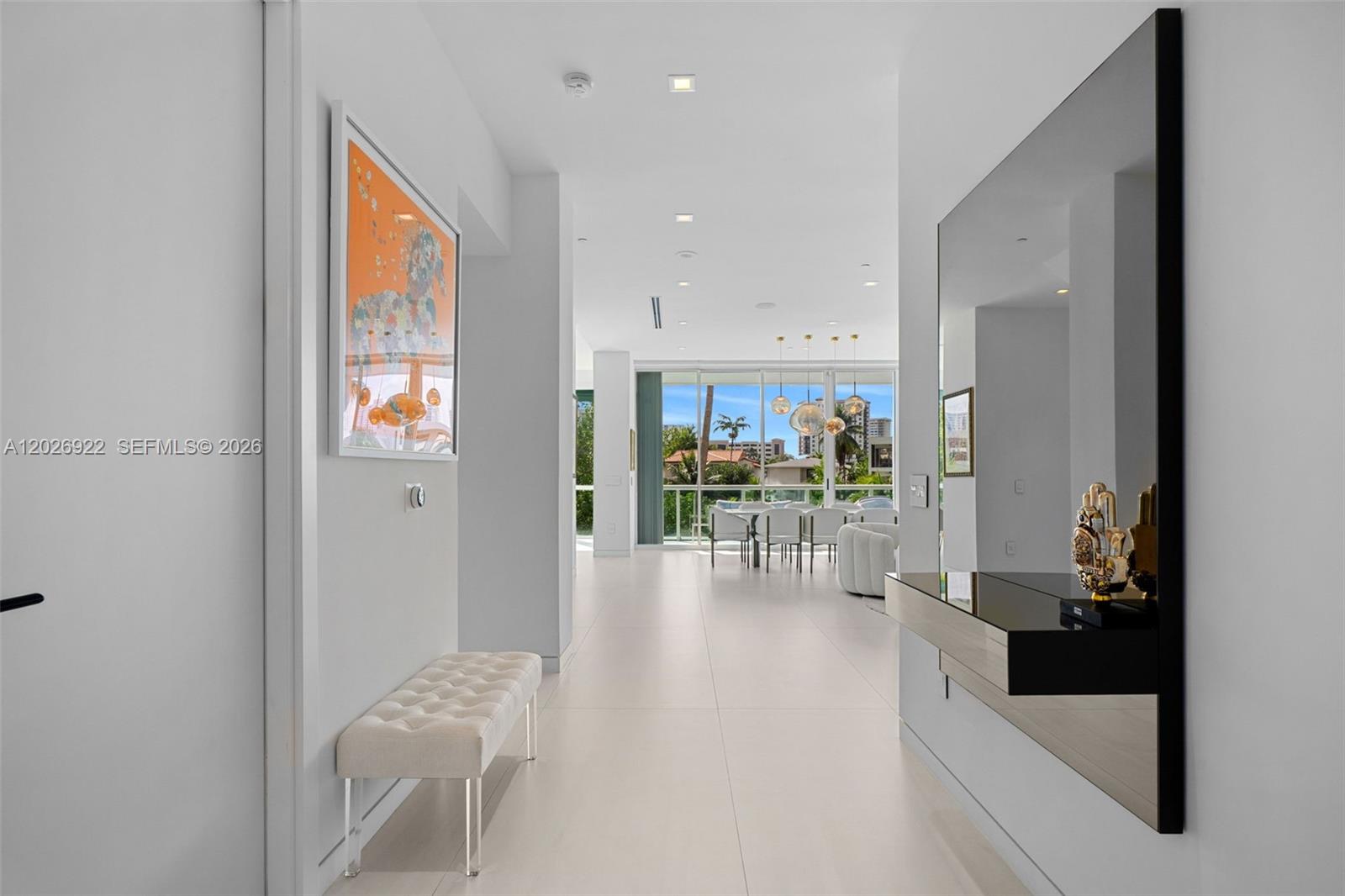 Discover a truly one-of-a-kind residence at Oceania — an exceptional fully renovated 3-bedroom townhouse that offers the privacy and feel of a single-family home combined with the ease and luxury of full-service condominium living.
This designer residence has been completely reimagined with exquisite high-end finishes throughout, featuring custom Italian kitchen cabinetry, top-of-the-line appliances, and sophisticated interiors curated with luxurious Missoni wallpapers and bespoke details at every turn. Expansive living spaces and soaring ceilings create an elevated yet comfortable atmosphere perfect for entertaining or everyday living.
A rare offering in one of Sunny Isles’ most prestigious communities, residents enjoy access to world-class amenities including beach service, resort-style pool, fitness center, spa, valet, concierge, and private beach access — all while enjoying the exclusivity and comfort of townhouse living. Turnkey, timeless, and exceptionally chic.