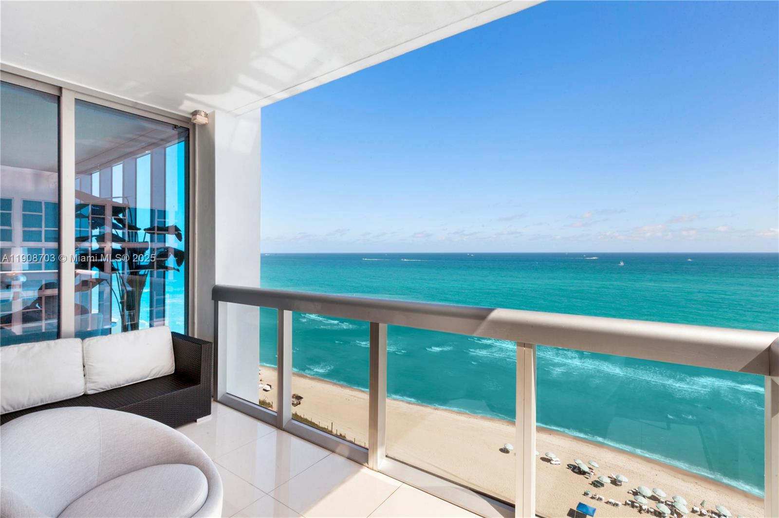 Welcome to your beachfront residence in the North Tower of The Carillon Wellness Resort. Delivered w/ white
marble floors, Della Casa cabinetry, Sub-Zero, and Miele appliances, this oceanfront condo is impeccably furnished
for your immediate arrival. Step out onto your private balcony and relax to the sound of crashing waves as you
take in the breathtaking views of the Atlantic Ocean. Enjoy passing the time sitting by one of four swimming pools
or getting pampered at the 70,000 SF award-winning spa & wellness resort you now call home. As a tenant, you’ll
enjoy access to all hotel amenities, including a full-service beach club and a newly renovated on-site restaurant,
bar, and wine lounge.