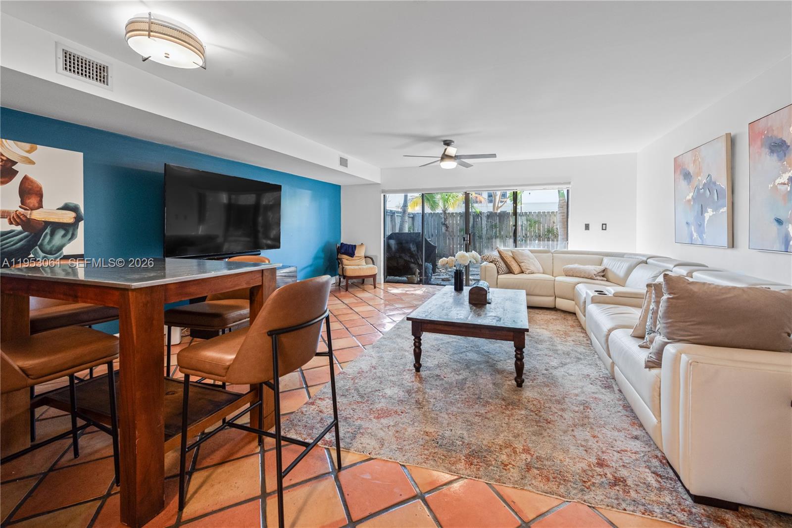 Wonderful 2 bedroom 2.5 bathrooms in sought after Kendall Glenn. Mexican tile floors, fully updated kitchen with stainless appliances & granite counters. Updated gorgeous bathrooms. Spacious Loft space with lots of storage is perfect for an office. Master is larger with walk=in closet and features a balcony. Patio deck is nicely landscaped. Just steps to community pool. Centrally located in East Kendall near Dadeland Mall with easy access to US1 and Palmetto.