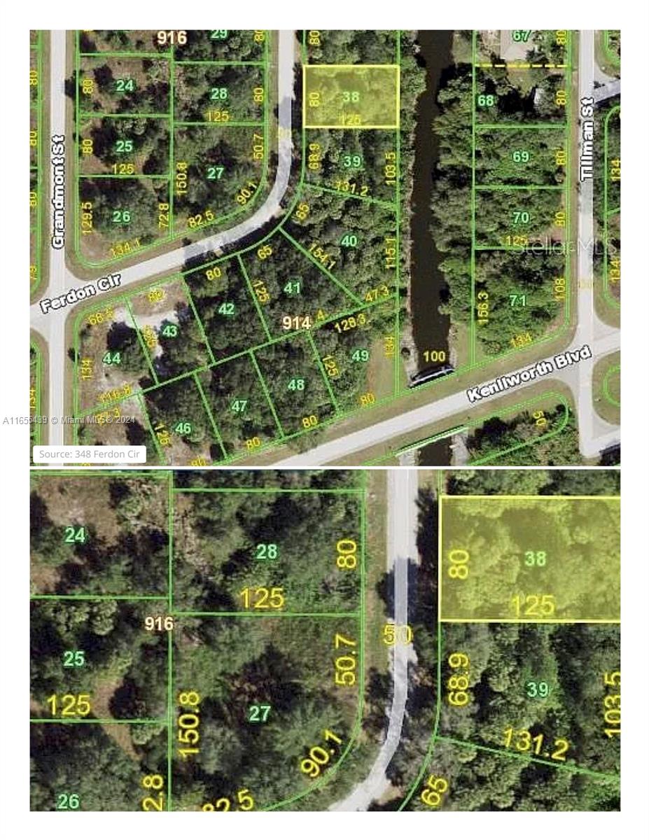 Spacious residential lot in desirable Port Charlotte to build your dream home right on the water.