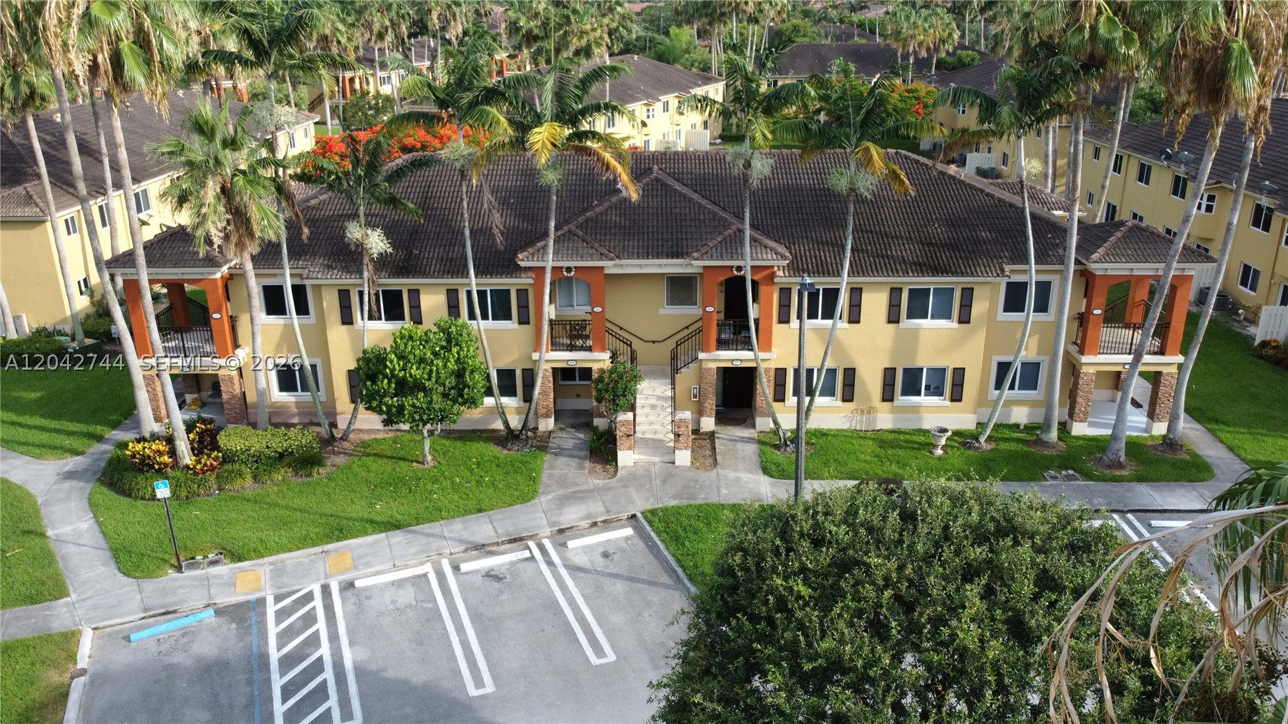 Move-in ready, beautiful 2/2 first floor condo in the exclusive community of Malibu Bay! Excellent floor plan with tile throughout in living areas and laminate floors in the bedrooms. Ample kitchen with pass through counter, washer and dryer, impact windows and plenty of natural light with a quiet setting overlooking green areas. As a resident of this community, you will have full access to a resort style community that offers 24/7 security, clubhouse, pool, fitness center, and more. Centrally located near the Turnpike for easy commuting, Homestead Baptist, Black point Marina, Nicklaus Children's urgent care, shopping centers, restaurants and schools.