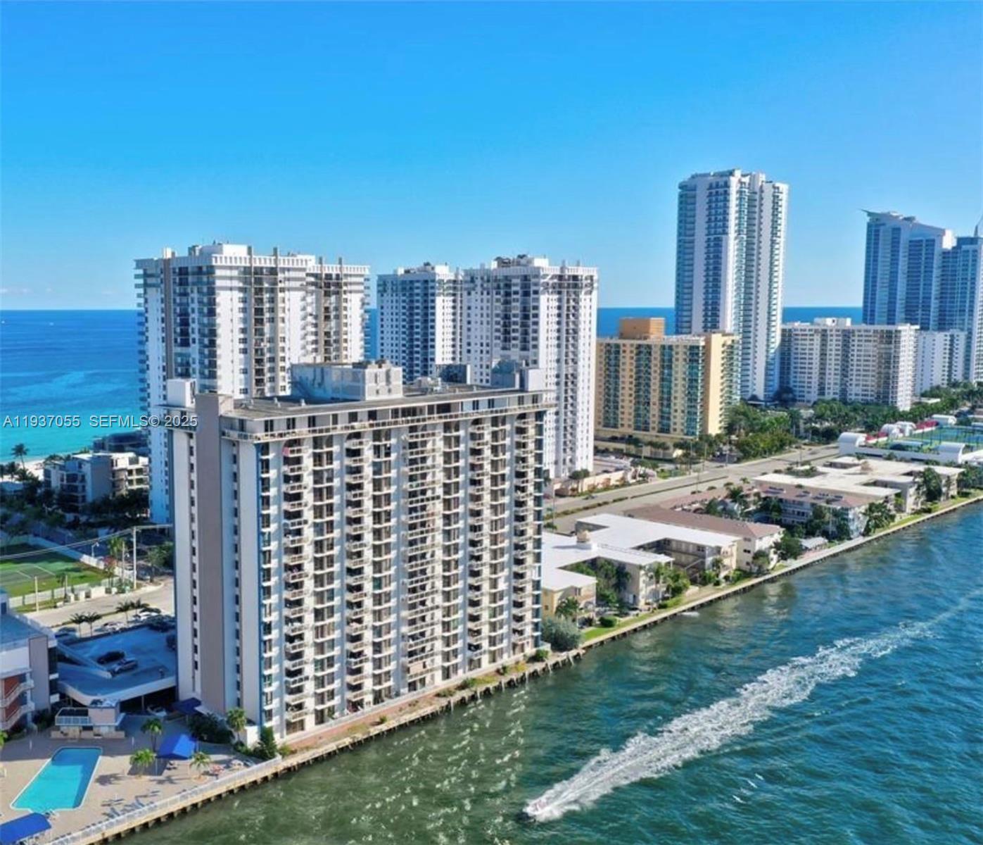 Exceptional condo located in the heart of Hollywood Beach.    This spacious and bright 2bedroom/2bath corner unit condo offers abundance of natural light and generous living space.  The master bedroom features walk-in closets, with additional room for a small office. Open concept kitchen and lots of storage.   Just steps from the beach, shopping, gulfstream casino and restaurants.   Just minutes from Ft. lauderdale International Airport.  The building offers full range of amenities, heated pool, gym and stunning views of the intracoastal waterway.