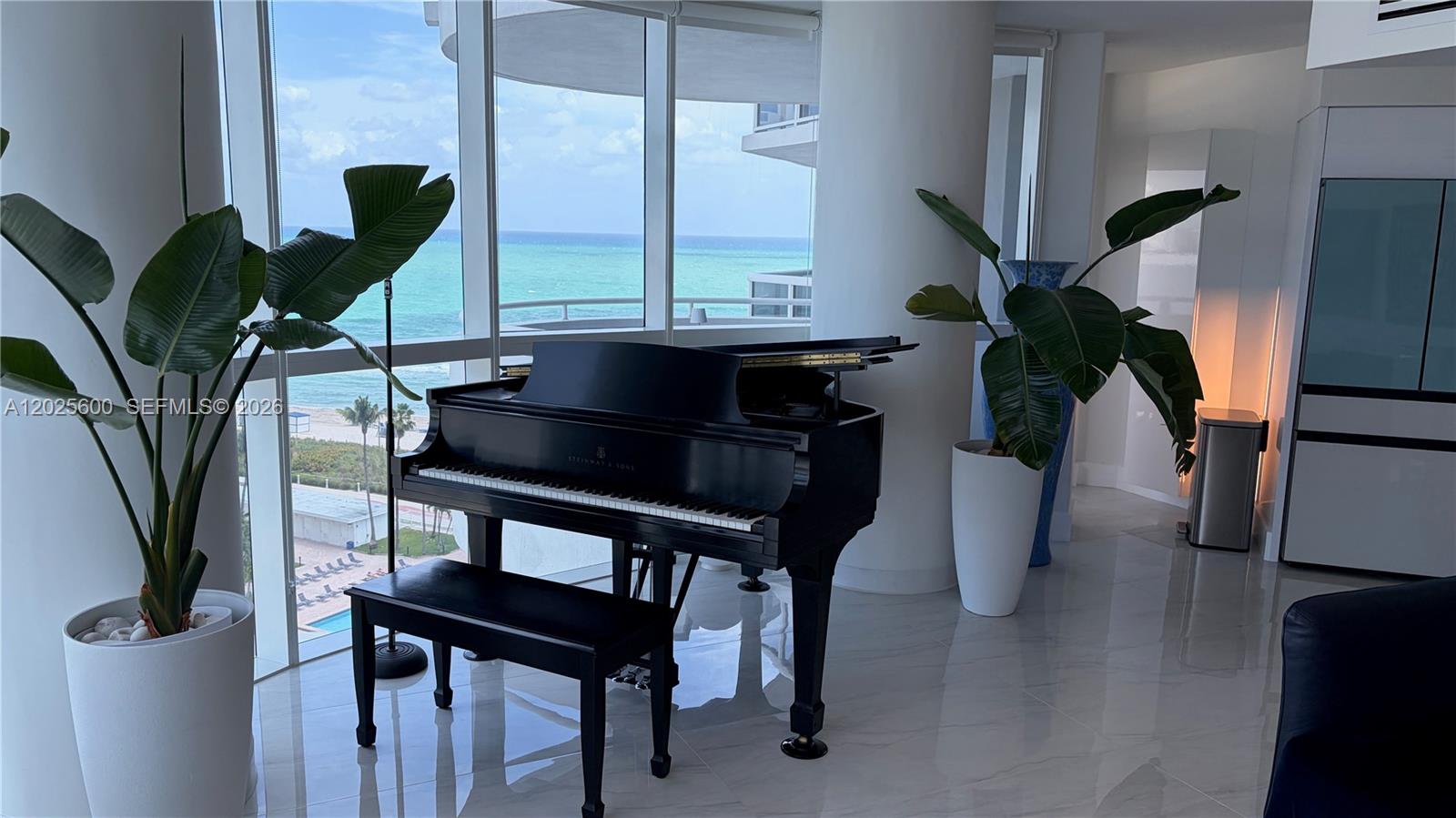 Step into refined coastal living in one of Mid-Beach’s most desirable oceanfront corridors.This completely renovated luxury residence has been thoughtfully designed with a sophisticated modern aesthetic and meticulous attention to detail throughout. The interior features elegant marble countertops, custom cabinetry, and refined architectural elements that create a seamless blend of style and functionality. Offered fully furnished (negotiable) with designer furniture, the home is completely move-in ready, a full suite of state-of-the-art smart appliances, allowing effortless control and modern convenience in daily living. A fully integrated smart lighting system enhances ambiance throughout the home, highlighting its clean lines and contemporary design. Enjoy a true resort style lifestyle with full service beach service , beautiful oceanfront pool and spa, fully equipment fitness center, 24/hr reception, security and valet service for ultimate convenience. Floor-to-ceiling high-impact windows provide both safety and peace of mind while filling the space with natural light and reinforcing the home’s sleek architectural character. Every upgrade has been carefully selected to deliver a true luxury living experience. Perfectly positioned on the beach, this residence offers the ultimate Miami Beach lifestyle—peaceful ocean proximity with quick access to world-class dining, shopping, and entertainment.