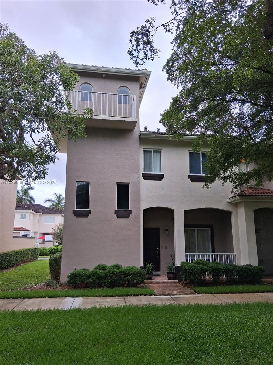 Unique, 3 story Townhouse 4 Bed 2 ½ Totally Updated with Built in Panic Room, Hurricane Shutters, All New Impact Window, AC Unit, Appliances Plus wraparound balcony. Resort Style Gated community of Arbor Park at Keys Gate. This corner townhome has 3 floors, Private wraparound balcony above the Trees to Relax. The first floor has Biometrics entrance, Tiled floors, a court yard for entertainment & a 1 car garage. The 2nd floor Wood + Master Bedroom suite, 2 other bedrooms & a Full Bath. The 3rd floor is the most unique and coveted space in this community, your 4th Bedroom/Loft/Den or Office. This home has a hidden Room for Custom Closet/Storage/Panic Room. HOA Fees Include Direct TV, AT&T Internet, Roof, Insurance Lawn Care, Exterior Painting, Home security monitoring system, Security Gate.