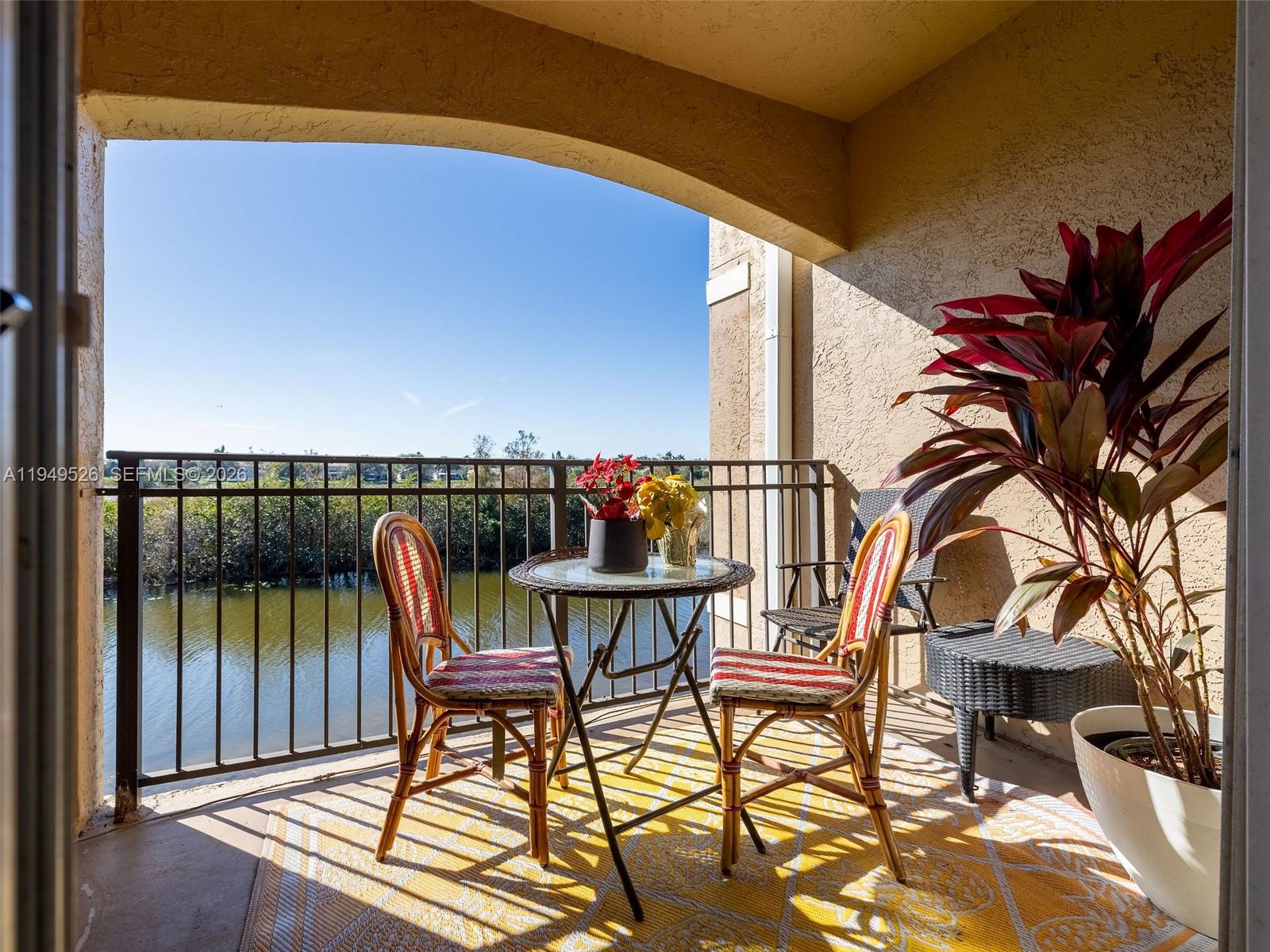 Great location!  2-bedroom, 2-bath condo at The Marquesa, located in the heart of Pembroke Pines. This second-floor unit offers unobstructed, serene lake and preserve views and a desirable split floor plan with two generously sized bedrooms and bathrooms, each with a walk-in closet. Neutral laminate wood flooring and tile run throughout the condo. Enjoy the convenience of a full-size washer and dryer and a bright, airy living space. A must-see opportunity in a prime location! Can be rented 2x a year. 6 months minimum.