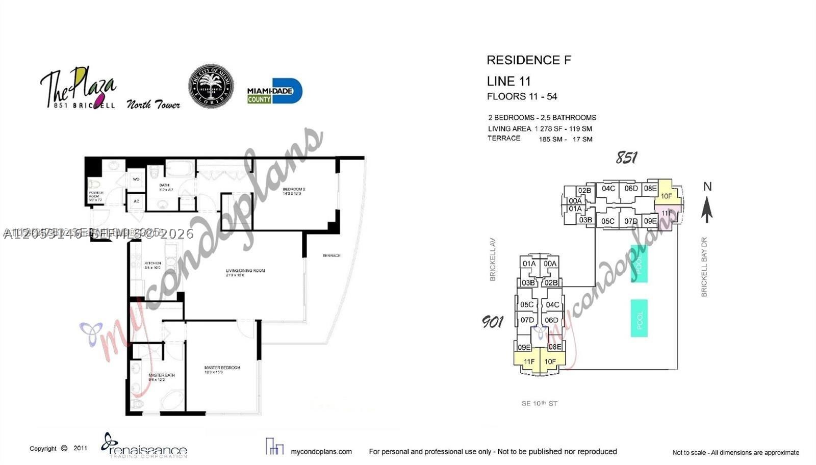 THE PLAZA 851 BRICKELL CO - Residential Lease