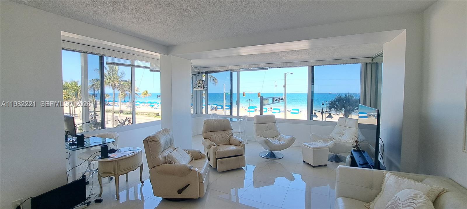 Beachfront oasis in the heart of Fort Lauderdale! This direct ocean view apartment offers the best of coastal living with beach access right at your doorstep. This spacious 1 bedroom, 1 bathroom unit boasts impact windows for added security and peace of mind. The open floor plan allows for plenty of natural light to flood the space, creating a bright and airy atmosphere. Enjoy breathtaking sunrises over the Atlantic Ocean from your living area, or take a leisurely stroll along the sandy shores just steps away. 1 parking space included, you'll never have to worry about finding a spot again. Don't miss out on this rare opportunity to own a piece of paradise in Fort Lauderdale's best beach area. Schedule your showing today and start living the coastal lifestyle you've always dreamed of!