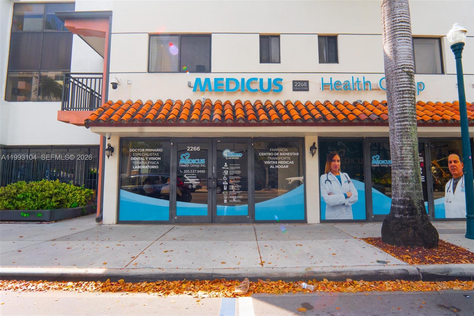 Turnkey ±1,200 SF ground-floor retail/medical office space located on busy SW 8th St (Calle Ocho). Second-generation buildout allows for immediate occupancy—perfect for medical, clinic, or professional office use. The property offers 10+ dedicated parking spaces, a rare feature in this corridor, with strong visibility and accessibility.