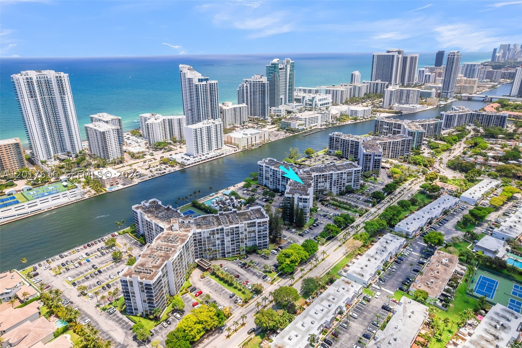 Experience BREATHTAKING PANORAMIC VIEWS from this TOP-FLOOR CONDO, where you can enjoy spectacular sunsets overlooking THREE ISLANDS, HALLANDALE BEACH, and beyond from your private balcony. This updated 2-BED/2-BATH residence features TILE FLOORING, FLOOR-TO-CEILING WINDOWS, and abundant closet space, with HOTWIRE FISION TV + HIGH-SPEED INTERNET INCLUDED. Located in a waterfront, walkable, GATED COMMUNITY, you’re moments from parks, playgrounds, WORLD-CLASS BEACHES, dining, entertainment, shopping, and golf. Resort-style amenities include an INTRACOASTAL POOL, sun deck, BBQ area, fitness center, tennis courts, and clubhouse, plus 24-HOUR SECURITY, front desk service, ASSIGNED PARKING, guest/street parking, a storage unit, and same-floor laundry. INVESTOR FRIENDLY – RENT IMMEDIATELY! Situated in the exclusive and highly sought-after THREE ISLANDS AREA, just minutes to the beach. Contact us today to schedule a private tour!