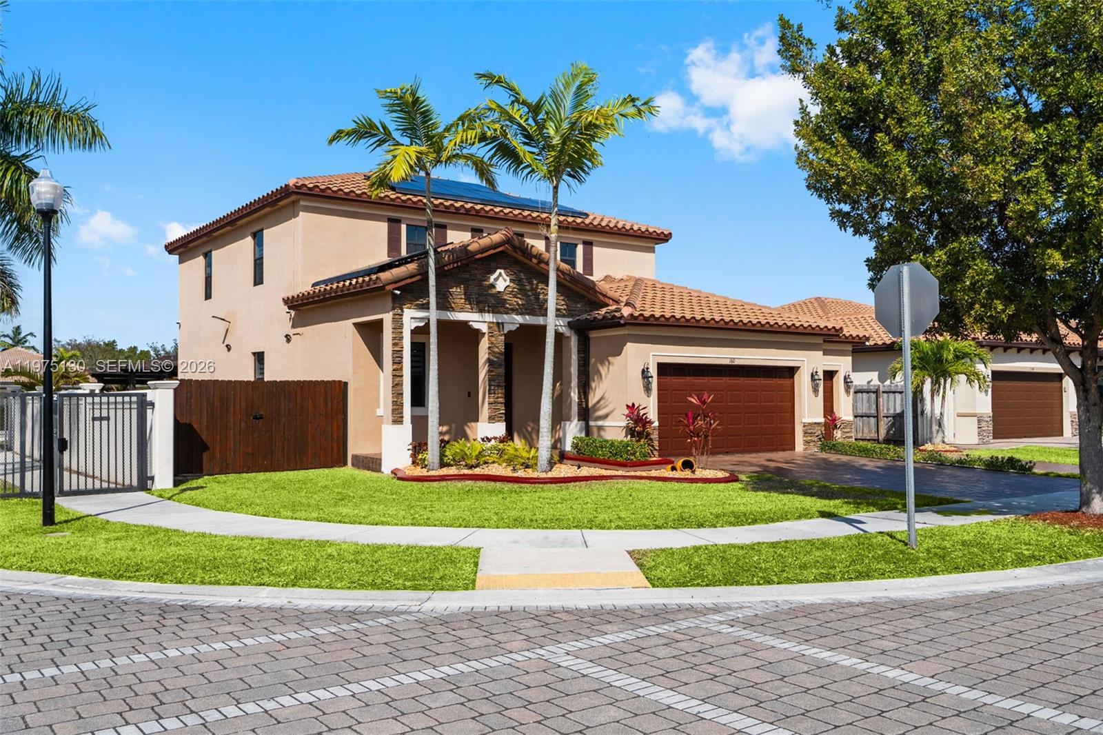 Welcome to PORTOVITA: Resort-Style Living at its Finest! Located in one of Lennar’s premier gated communities in Homestead, this opportunity provides luxury, versatility & modern multigenerational living in one stunning residence. Boasting over 3,100 square feet of thoughtfully designed “Next Gen” living space, the home is perfect for large families or those seeking privacy & flexibility under one roof. Situated on a spacious corner lot, the main residence features 3bedrooms/2.5bathrooms & a fully private attached suite — Lennar’s signature “Home Within a Home.” The private suite has a separate/private entrance, living/dining, kitchen, 2b/1FB, private W/D & 1-car garage. Whether for extended family, guests, or home-office, this space provides incredible versatility & privacy. Meticulously maintained, the home showcases over $100K in high-end upgrades, including a stunning outdoor entertainment area, fully paid solar panels, & expansive paved side yard with boat storage potential. Within this beautifully kept community, residents have access to multiple resort-style amenities: private clubhouse, sparkling pool/jacuzzi, fitness center, pet-friendly green spaces, playgrounds, & convenient access to major highways/shopping. HOA includes partial yard maintenance, adding to the ease of ownership. This rare opportunity to own in Portovita does not come often. Schedule your private showing today and experience South Florida living at its finest! PLEASE REVIEW BROKER REMARKS.