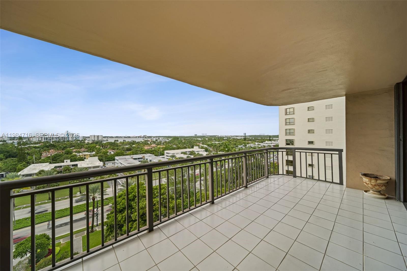 Make this oceanfront apartment in the heart of Bal Harbour your next home! This 1967 sq ft property in the desirable Tiffany Building features a spacious open layout, great for entertaining, an enormous kitchen and stunning marble floors. 2 huge bedrooms, plus a den, 2 ½ bathrooms, walk-in closets plus several other closets and built-ins. Sliding glass doors in the living room and bedrooms lead out to large terrace where you can enjoy the bay views, sunsets and dining al-fresco. Also, washer-dryer in unit, soaking tub, 2 parking spaces with valet service and shutters. Walk to The Bal Harbour Shops, shopping, dining and local places of worship. This is one of the best priced properties in Bal Harbour. Fully renovated lobby. Pool and spa are closed for 40 YR certification, ESTIMATED COMPLETION MAY 2026. FACADE AND BALCONIES CONSTRUCTION TO BEGIN Q2 2026. BUYER TO ASSUME SPECIAL ASSESSMENT $277,720 + INTEREST ONLY PMTS THRU MARCH 2028 $2206.