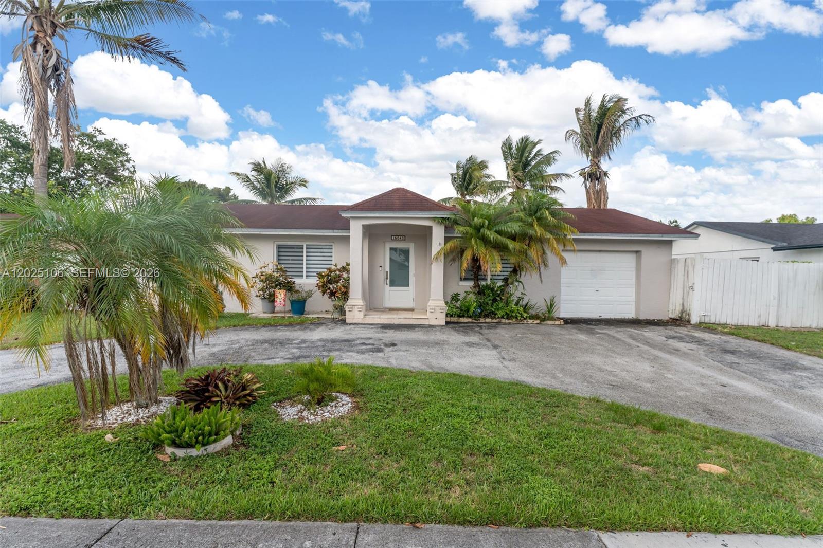 "Welcome to this beautifully maintained single-story single-family home in the heart of West Kendall. Featuring 4 bedrooms and 3 bathrooms, this residence offers a functional layout with spacious living areas, abundant natural light, and plenty of room for both everyday living and entertaining. The home features impact windows throughout, a well-maintained air conditioning system, and tasteful updates including remodeled bathrooms and upgraded interior spaces. Step outside to your private backyard oasis complete with a sparkling pool, expansive patio area, and covered terrace, perfect for relaxing or hosting family and friends year-round. The fully fenced yard provides privacy and ample outdoor space to enjoy South Florida living. Conveniently located near top-rated schools, parks, shopping, dining, and major roadways, this property offers the perfect combination of comfort, convenience, and lifestyle. Do not miss the opportunity to make this exceptional home your own."