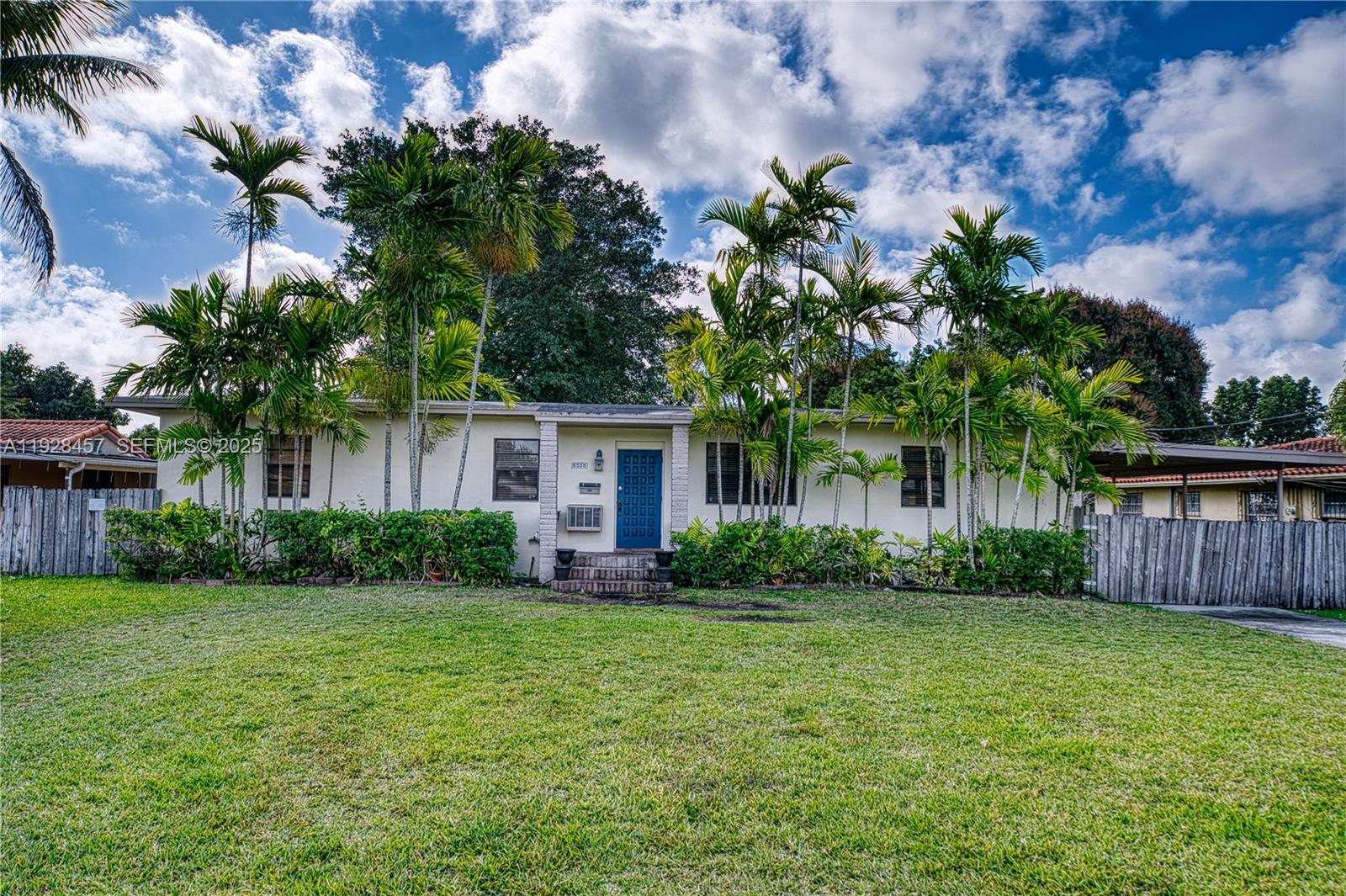 This is a unique chance to own a property being sold at land value in the highly sought-after Schenley Park area. This gem boasts an oversized 13,500 SqFt lot, centrally located in the heart of Miami. The prime location offers proximity to the renowned Nicholas Children's Hospital, Coral Gables, South Miami, Coconut Grove, and the University of Miami. The home, renovated in 2016, features modern updates-including new stucco inside and out, porcelain tile throughout, updated ductwork, new insulation, and a new A/C unit.  Custom closet doors, multiple French doors, and recessed lighting add to the charm and comfort, With 3 bedrooms and 2 bathrooms spanning 1,550 sq ft. this residence provides a perfect canvas for expansion. It's one of the few larger lots in the area, offering a myriad of possibilities. You could expand the current home up to three times its size or add a guest house, or even consider, multifamily or subdivision, (buyers are to perform their due diligence to confirm), There's ample space for a pool, deck, and any amenities you desire. Best of all, there are no monthly HOA fees.
This property is an exceptional find, offering vast potential in A prime Miami location, don't miss your chance to create your dream home on this expansive lot.