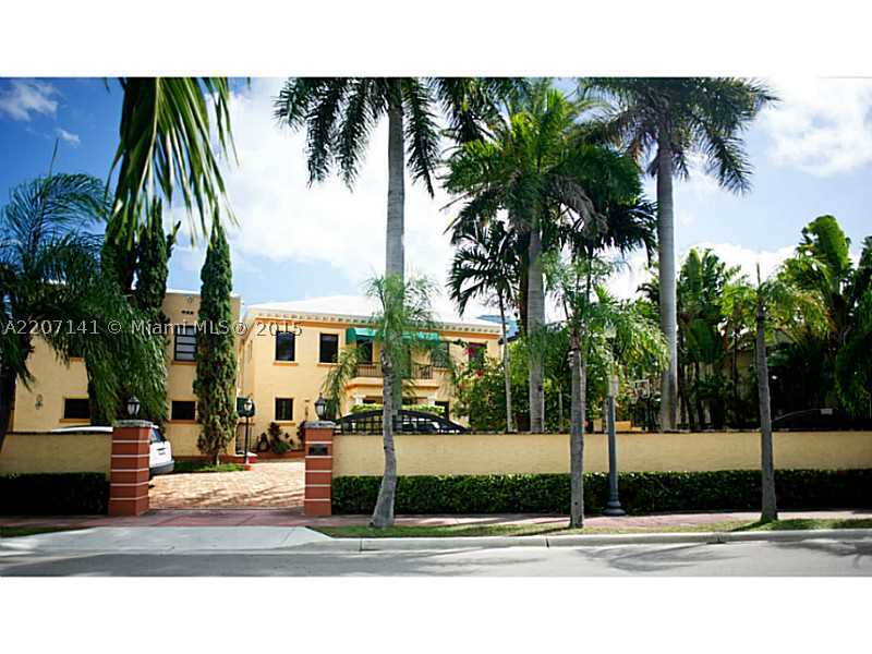 This 1925 art deco 7 bedroom (including separate detached 2-story guest house) Mediterranean Style home is a perfect opportunity for one of the best locations in Miami Beach. The main home features incredibly spacious bedrooms with outdoor balcony access  to amazing city and water views; expansive living, formal dining and family rooms with walls of glass leading to the outdoor pool, basketball court, dining courtyard, gazebo and dock with 100' of water frontage. This home must be seen to be appreciated.