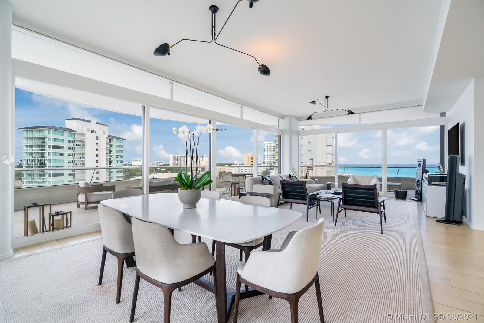 Beautifully designed two bedroom, two and a half bath residence at Faena House, an 18-story luxury condominium designed by Foster + Partners. Featuring 2,238 SF of indoor living, 1,190 SF of terrace with views from downtown to the Atlantic Ocean make this a true indoor / outdoor living experience. Custom kitchen by Molteni Dada, bathrooms by Permasteelisa, Poliform closets, Miele appliances and motorized blinds throughout. Light oak and Terrazo flooring make this home a modern throwback of pure elegance.