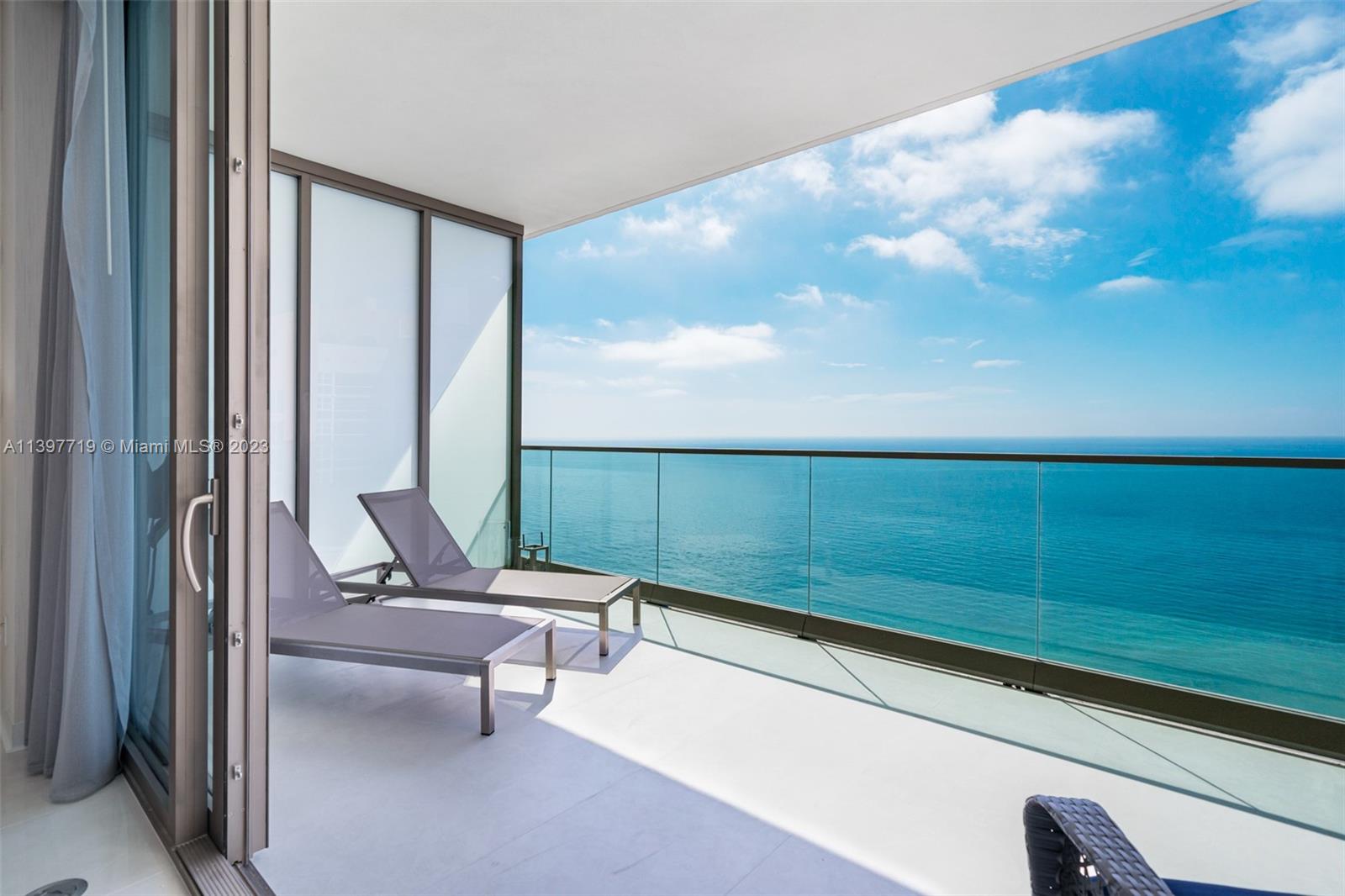 3 bar+Den/3.5 Bths (2716ft' interior+756 balconies). FULLY FINISHED & FURNISHED. 1KING+2QUEEN BEDS(made in Italy) 27th floor flow-through, east to west, sunrise to sunset, Den(make it your office, playroom, or library), fully built out closets, hand made silk rugs, chandeliers, curtains, porcelain tile floors, BBQ on Balcony, NEST Thermostats, TOTO Toilets, Electric Range on kitchen island with hidden ventilation system, Washer+Dryer. OCEANFRONT everything: pool,gym,restaurant,theatre,game room,yoga studio,2-story spa with hair salon,sauna,steam. This building hosts incredible resident events like Chef Dinners+Wine Tastings+film screenings which is the core benefit of living at Armani. Unit vacant and available for showings with reasonable notice.