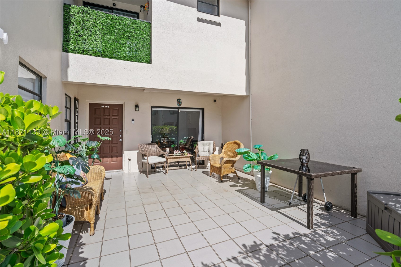 Charming 2b/2.5ba townhouse-condo offering 1,020 sq ft of living space. Some recent updates include a newer roof (2020), fresh exterior paint, 2022 a/c (serviced 8/2025), brand new water heater (March 2026), new stove, newer laminate flooring, and recently painted interior. The layout maximizes space while maintaining an open, airy feel. Enjoy outdoor relaxation on your patio, and balcony, perfect for morning coffee or unwinding in the evenings. This property combines modern updates with practical amenities in a desirable neighborhood setting! Condominium payment has increased by only $100 since owner purchased it in 2018. One assigned parking conveniently located right outside the unit with plenty guest parking nearby.