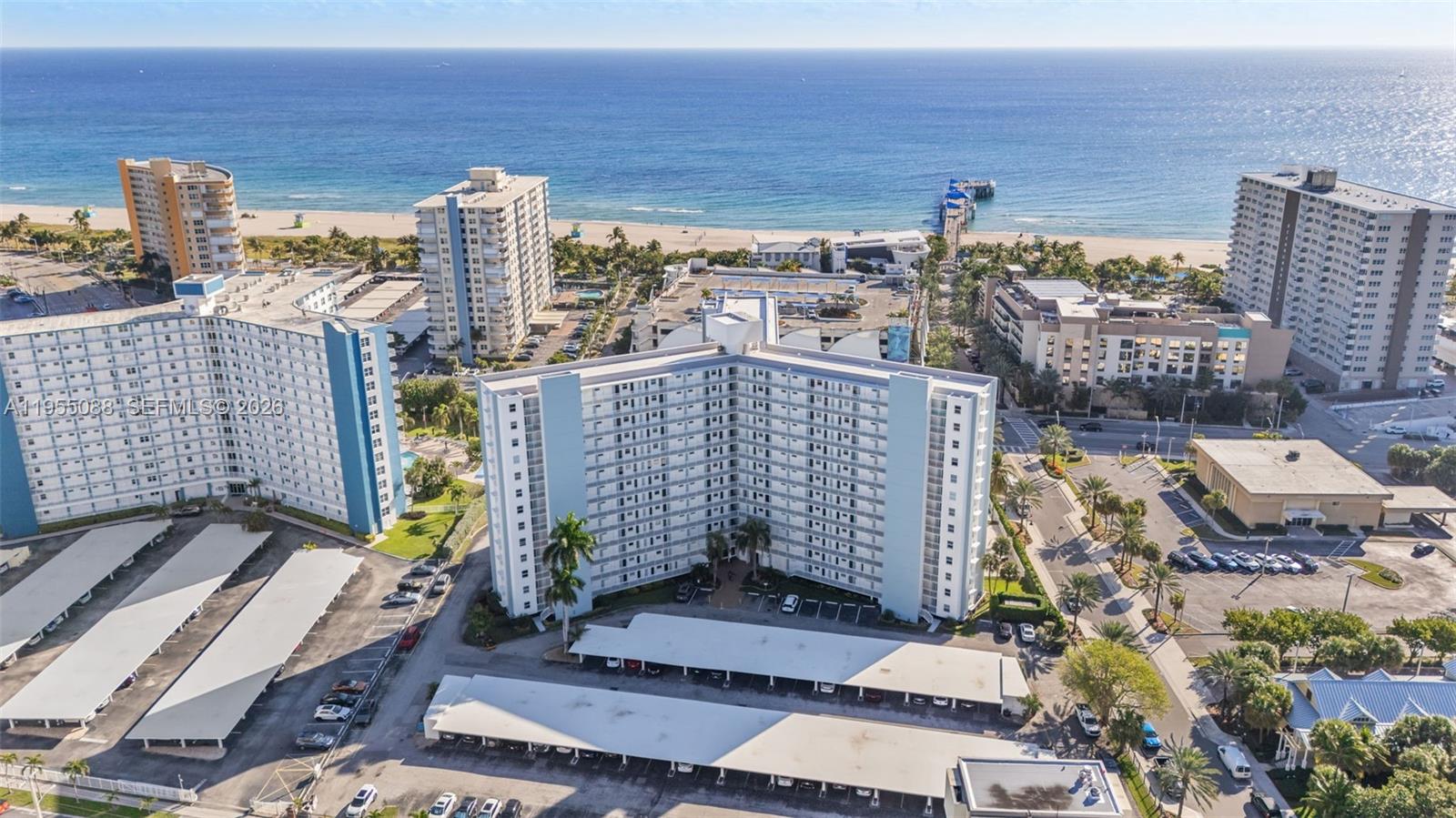 An exceptional end-unit residence at Granada House, offering the building’s most coveted views with sweeping vistas of both the Atlantic Ocean and the Intracoastal. This pristine two-bedroom condo is being sold furnished and features porcelain tile floors, impact windows and doors, a crisp kitchen with quartz countertops, plus a new hot water heater and new electrical panel. Flooded with natural light and ideally located within walking distance to the beach, restaurants, and the vibrant A1A lifestyle that defines Pompano Beach.