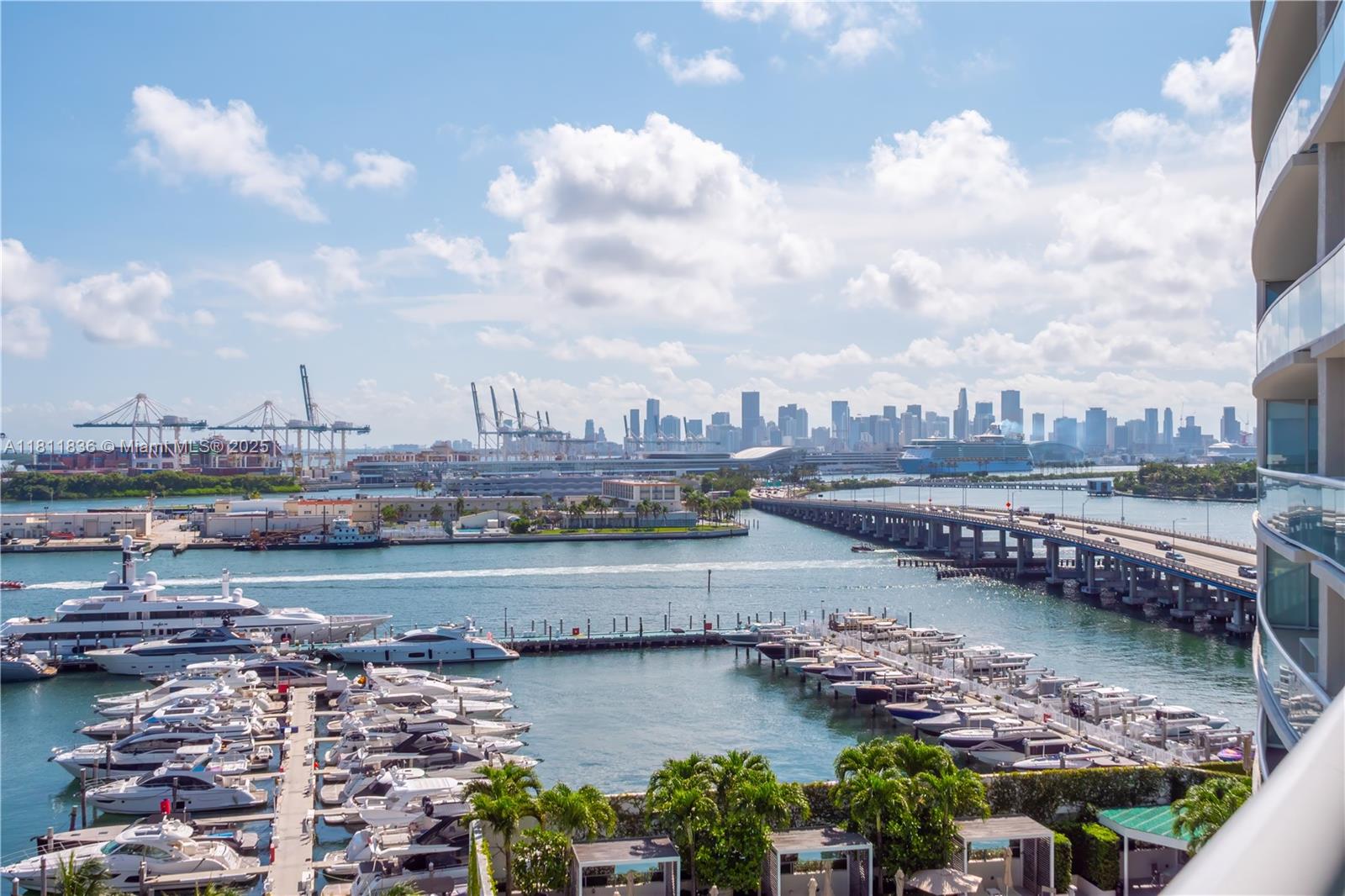 Fully turnkey 4-bed, 4.5-bath condo spans 3,185 SF and a massive 1,285 SF terrace with bay, ocean and city views. Details include 24” marble floors, 8’ custom Italian doors, home automation, ambient LED lighting and an open kitchen with European-style cabinetry and Caesarstone counters with Miele and Subzero appliances. The primary suite is a sanctuary with custom Armadi closet and a spa-level bathroom in Calacatta Gold marble with glass enclosed steam shower and soaking tub. The Blue Azul marble bar, dining room and office suite elevate functionality with flair. Icon delivers a curated lifestyle with two pools, a world-class spa, full-service concierge, poolside dining at onsite Dolce in the premier SoFi neighborhood within a stone's throw away from the beach, marina and restaurants.